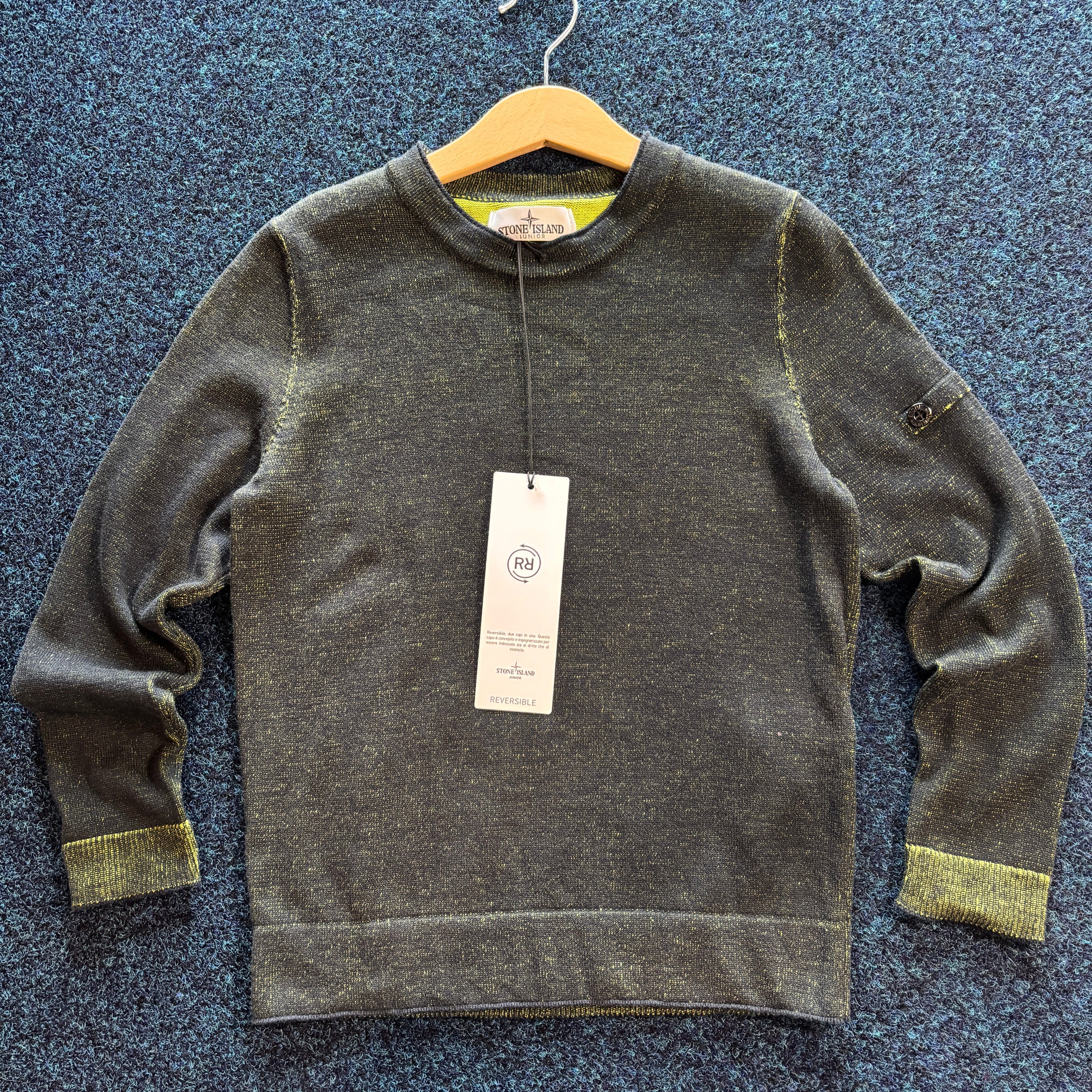 SI REVERSIBLE HAND SPRAYED JUMPER BLACK/GREEN