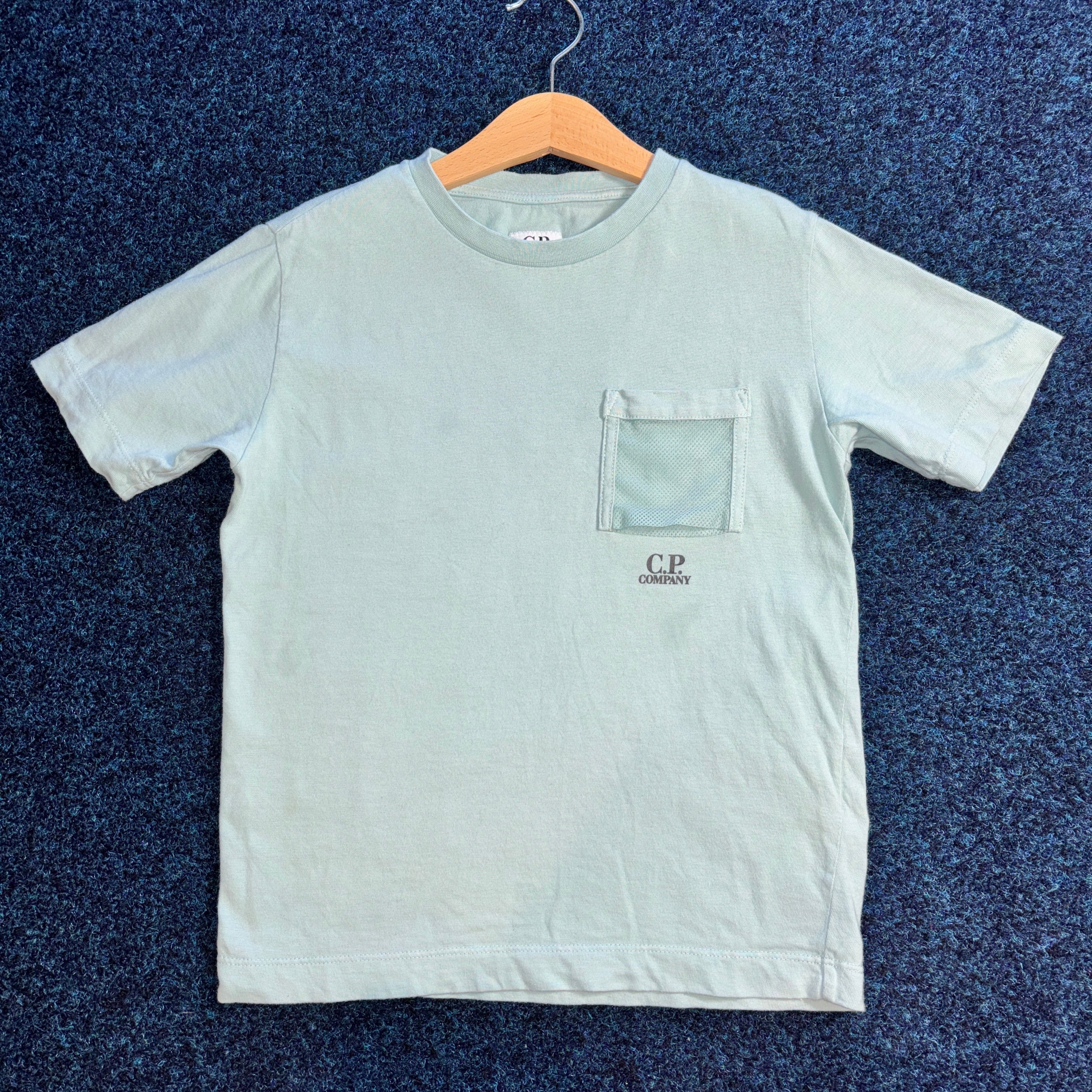 MESH POCKET TEE BLUE