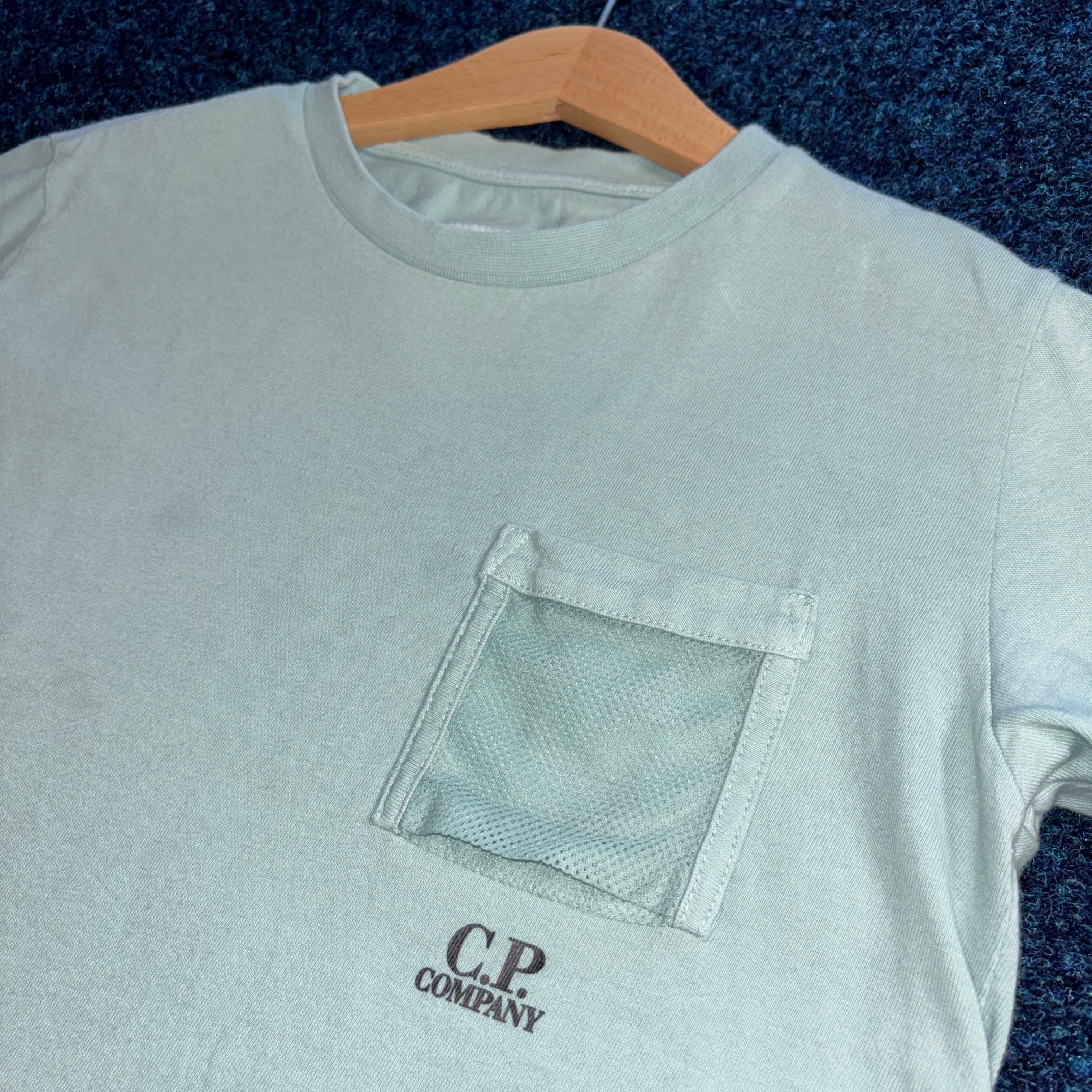 MESH POCKET TEE BLUE