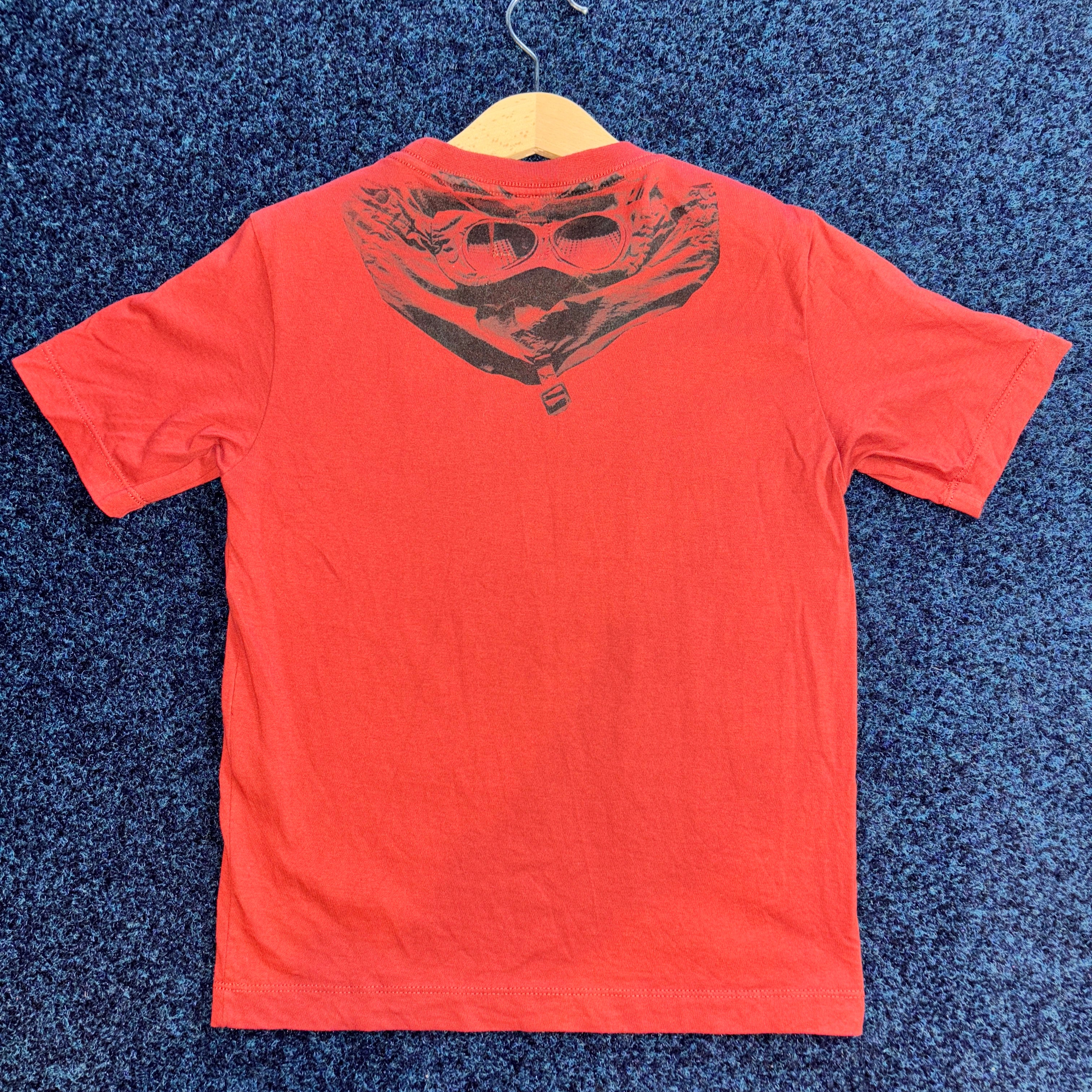 GOGGLE PRINT T SHIRT RED