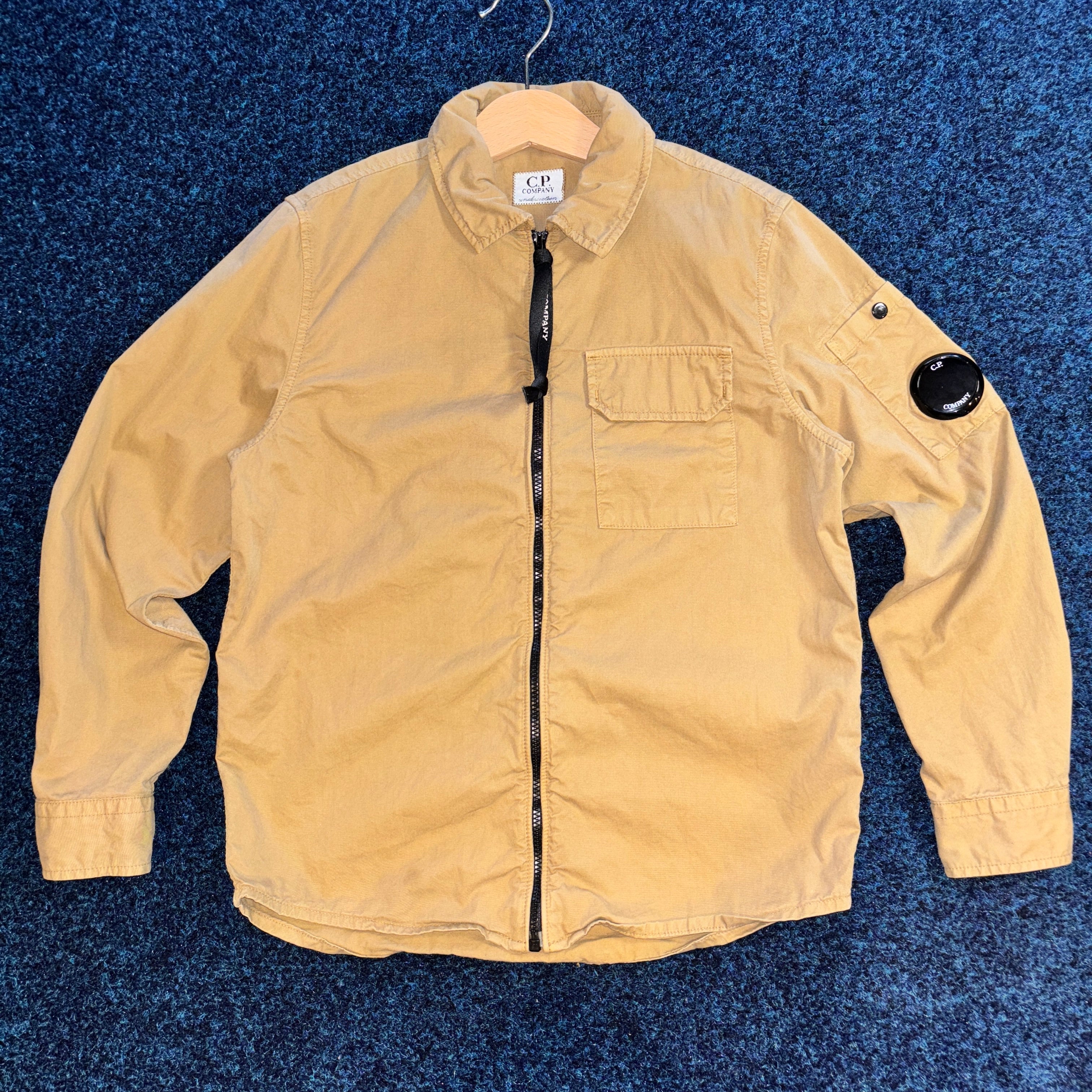 ARM LENS GARBADINE OVER SHIRT BEIGE