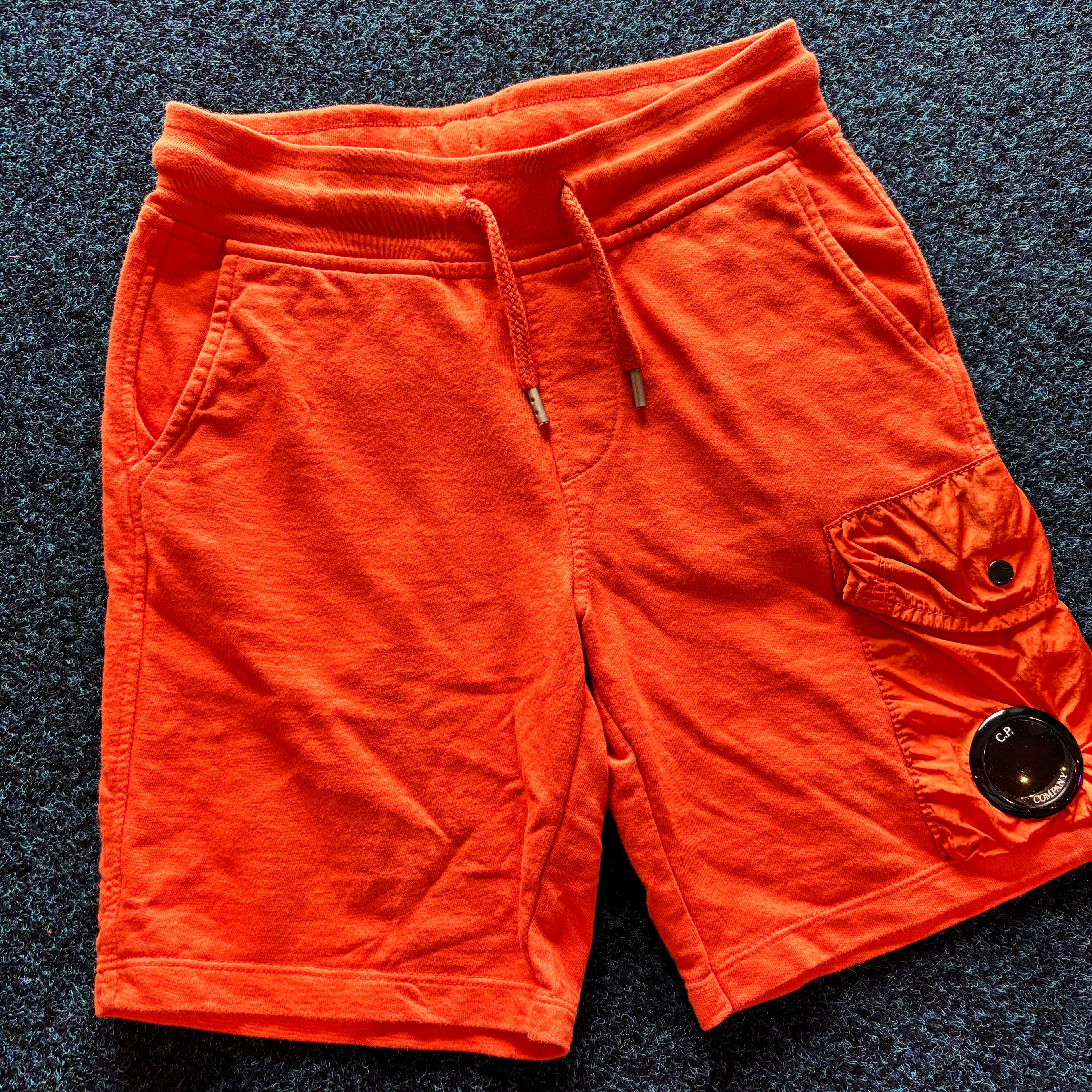 LEG LENS CHROME PANEL SHORTS ORANGE