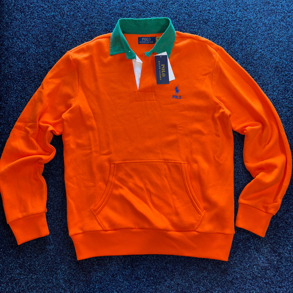 RL COLLARD SWEATSHIRT ORANGE