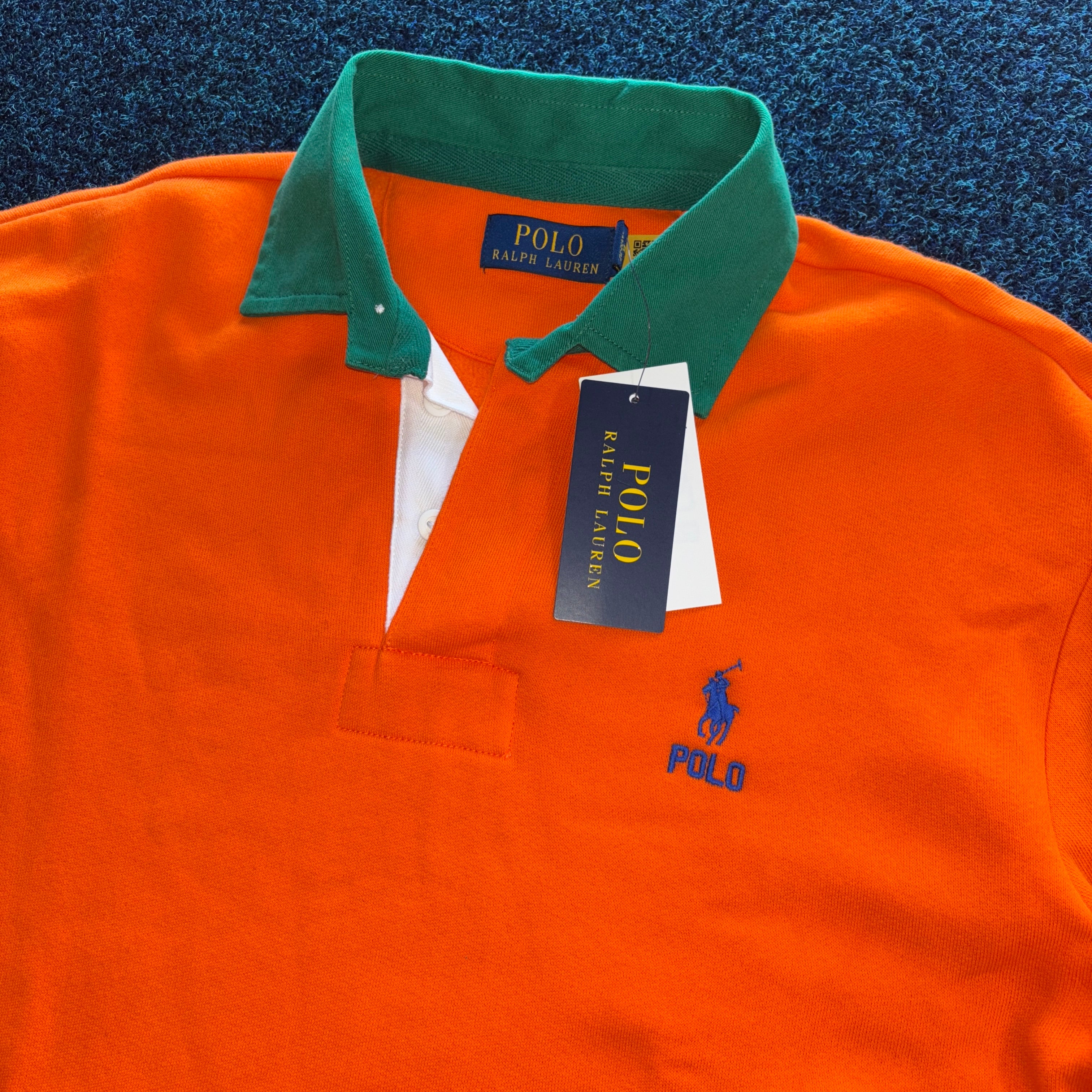 RL COLLARD SWEATSHIRT ORANGE