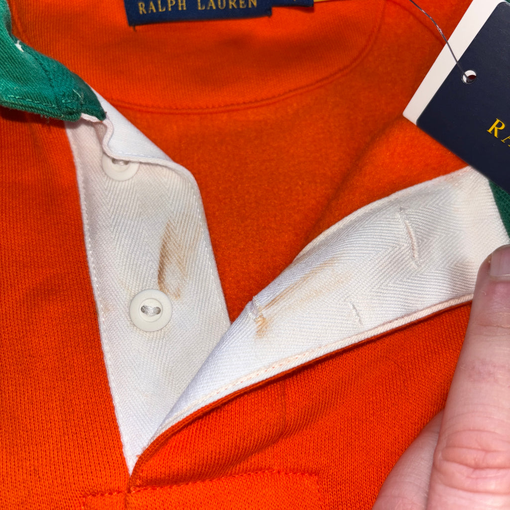 RL COLLARD SWEATSHIRT ORANGE