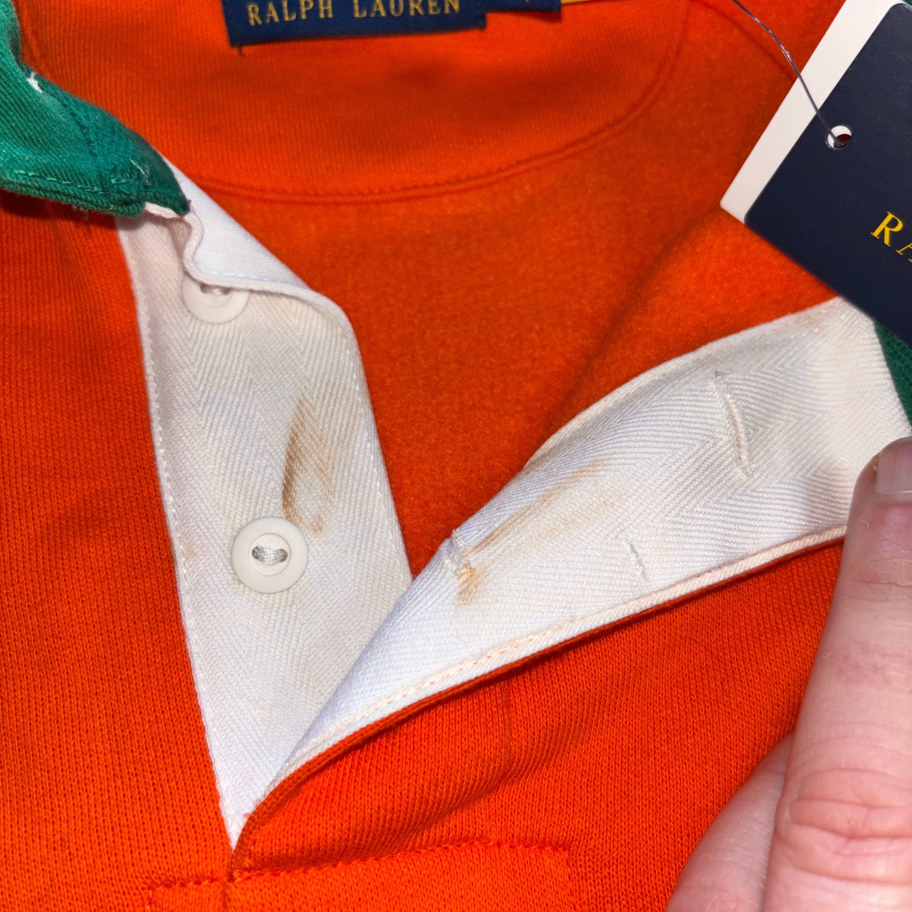 RL COLLARD SWEATSHIRT ORANGE