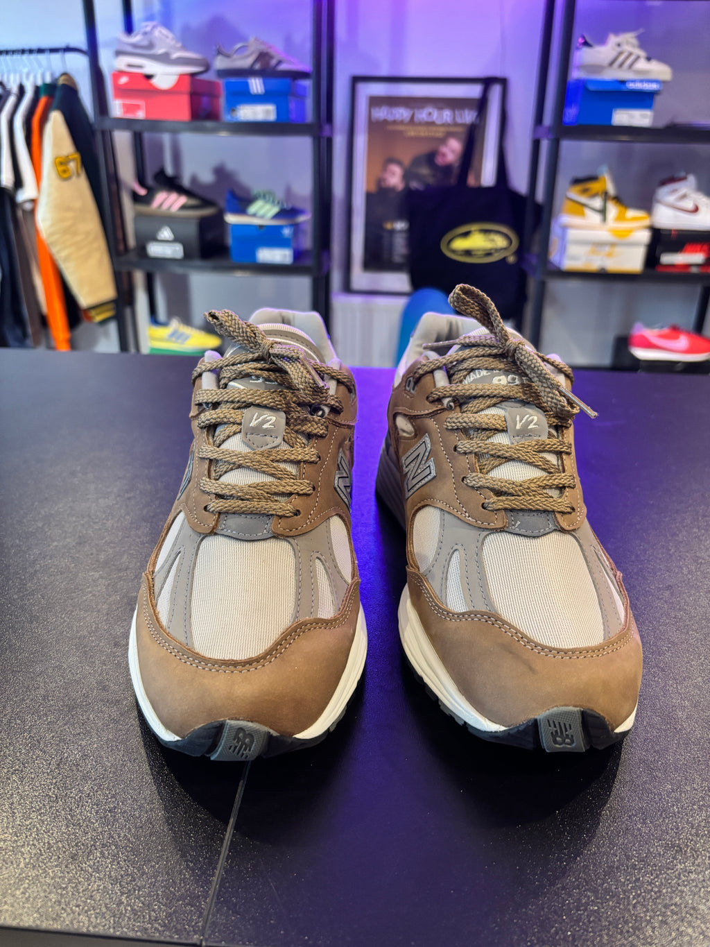 NB 991 V2 MADE IN ENGLAND BROWN