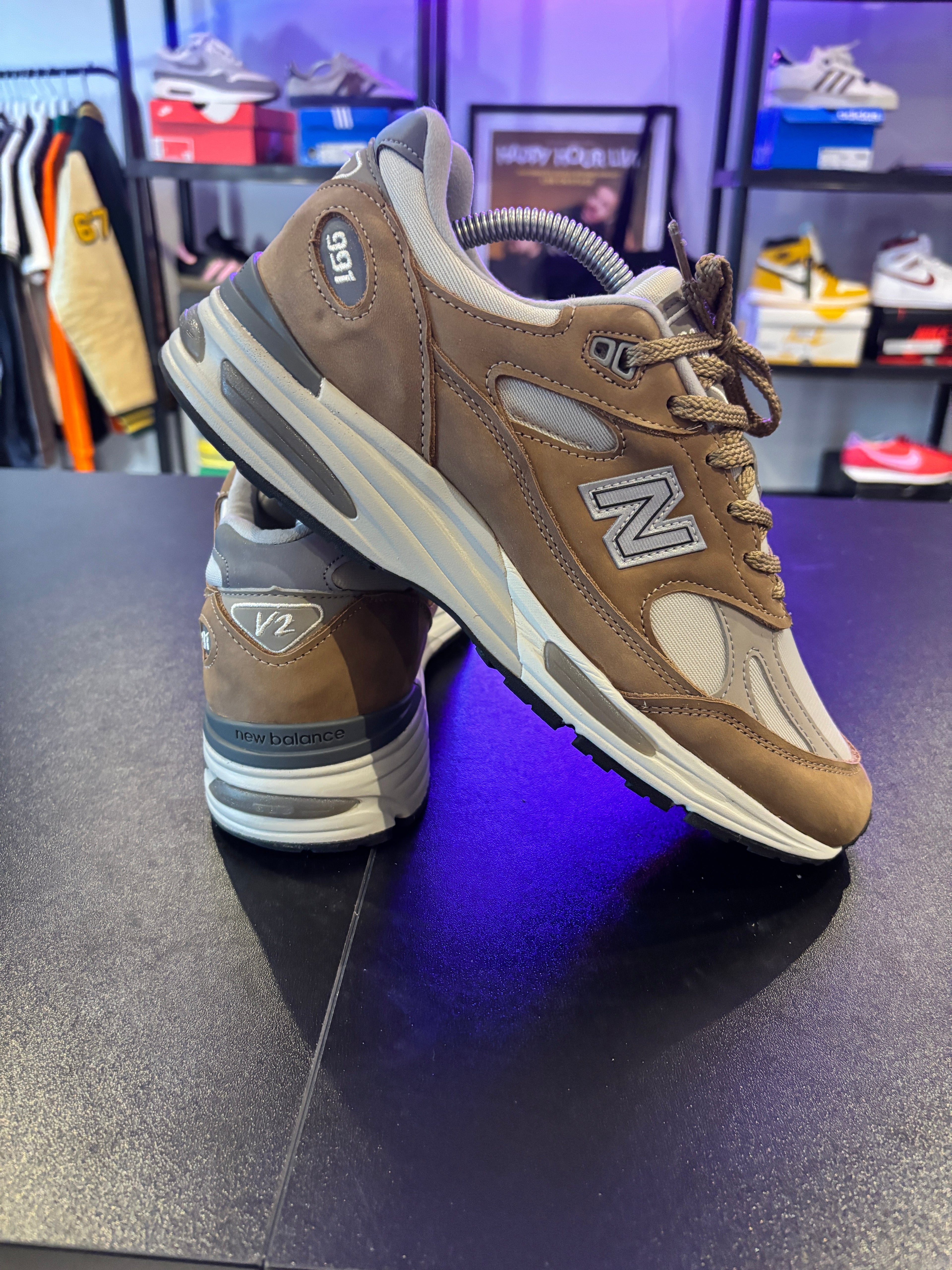 NB 991 V2 MADE IN ENGLAND BROWN