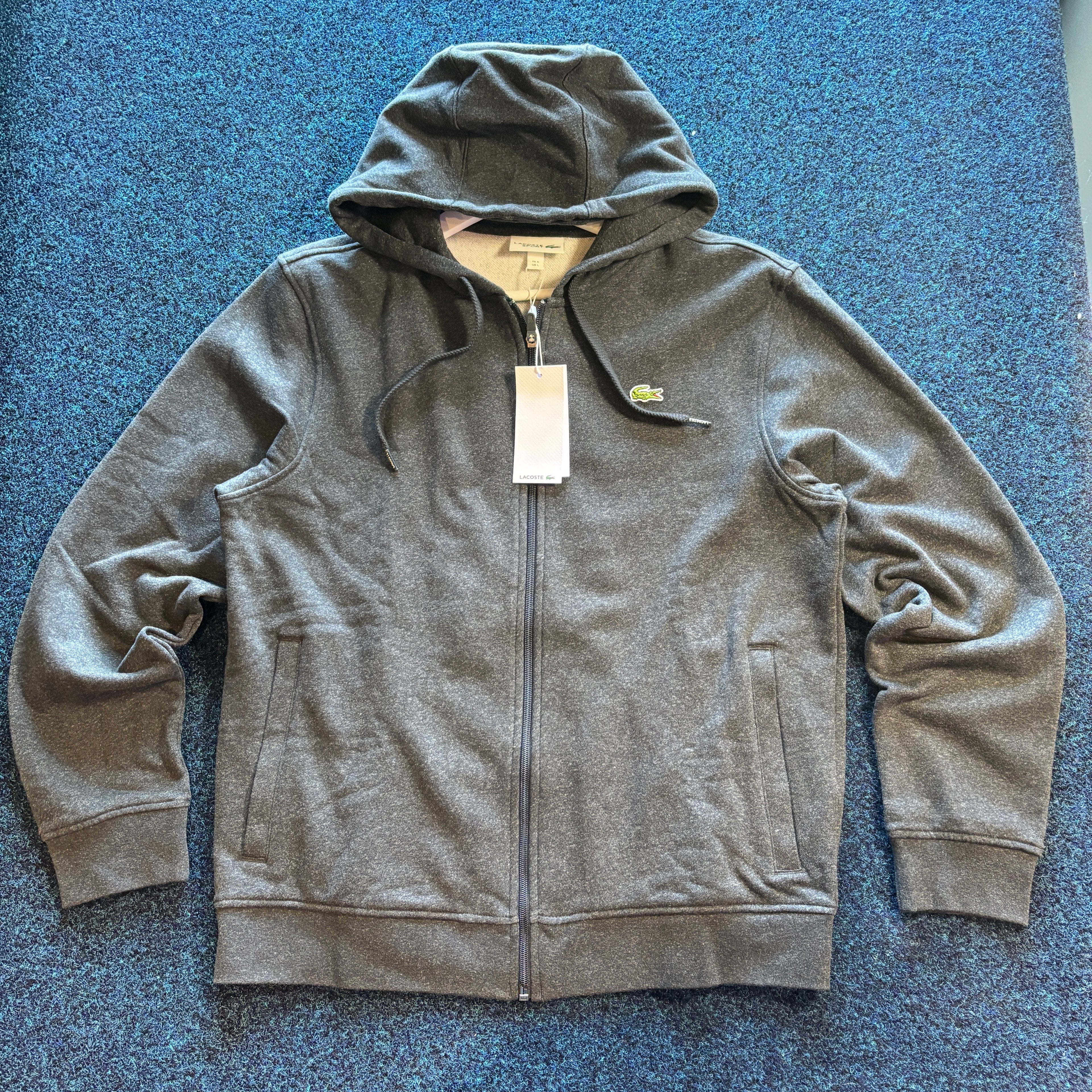 CROC SPORT HOODED ZIP THROUGH GREY
