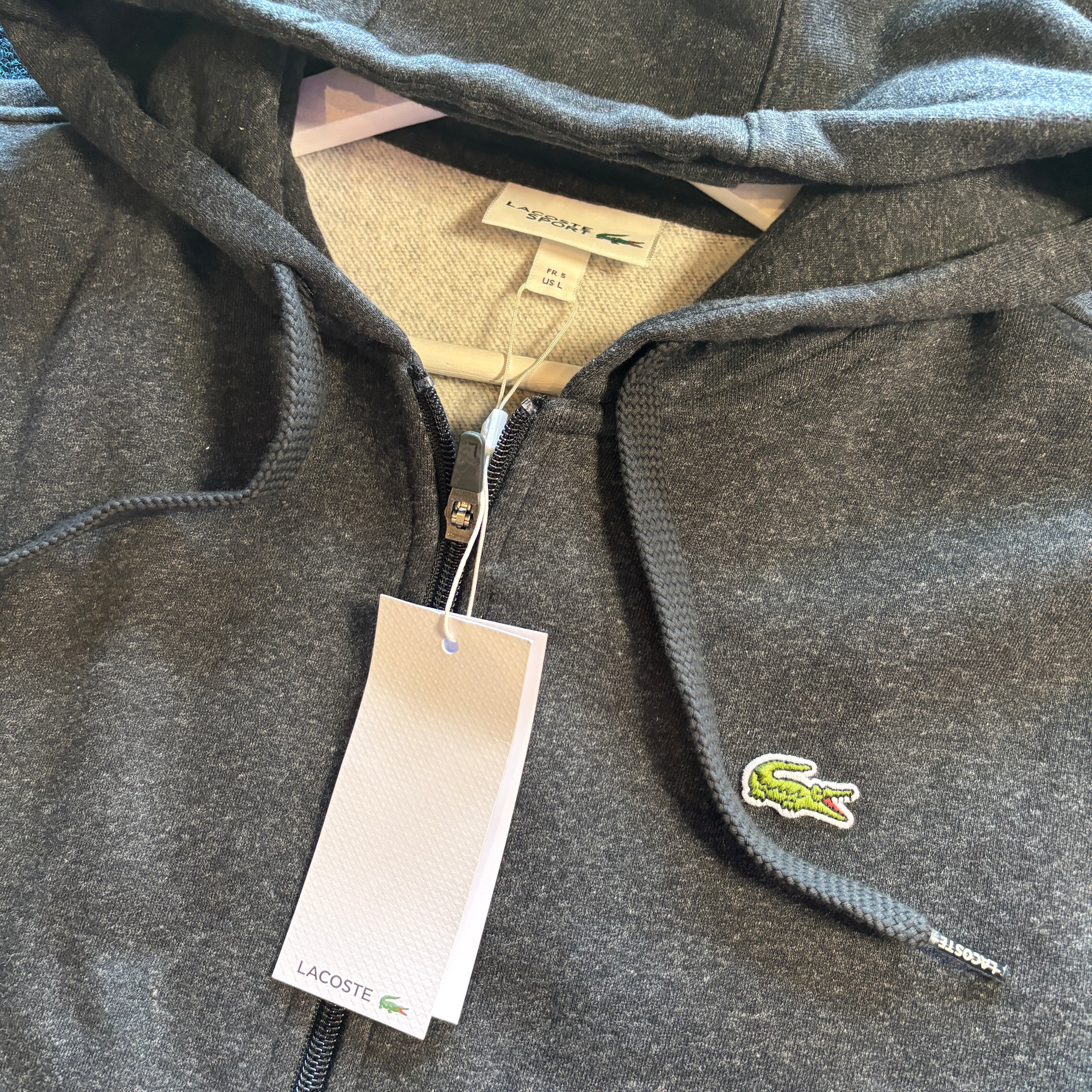 CROC SPORT HOODED ZIP THROUGH GREY