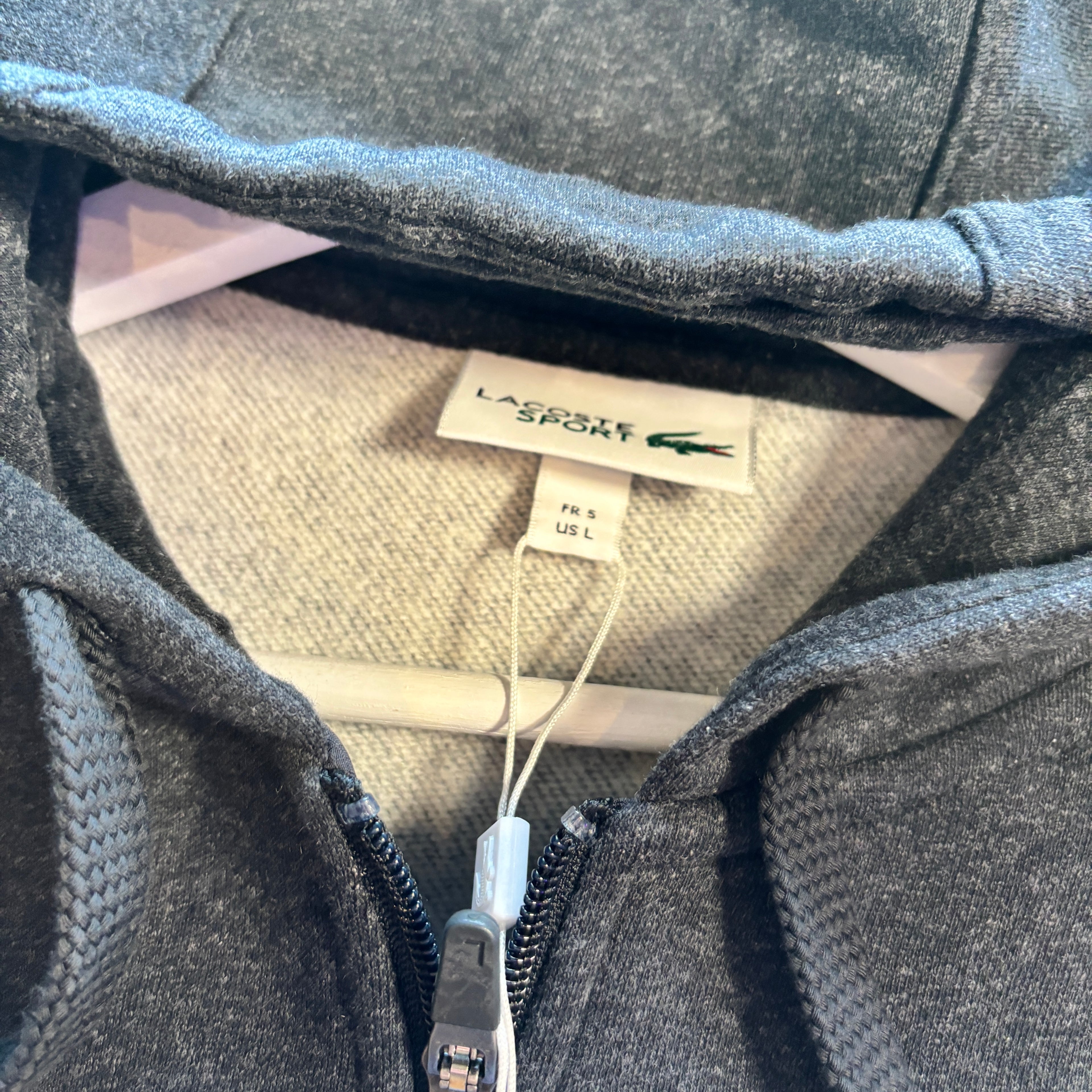 CROC SPORT HOODED ZIP THROUGH GREY