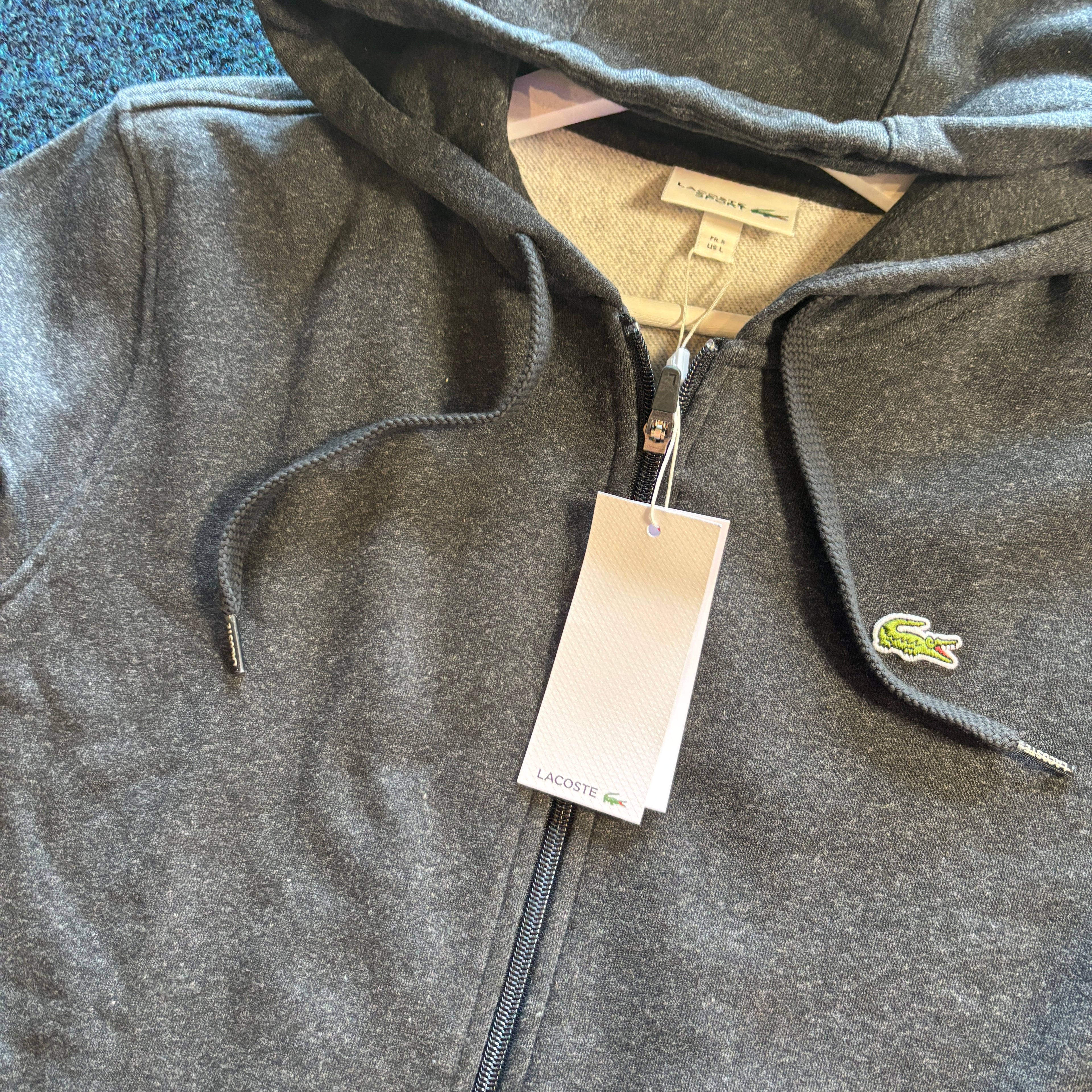 CROC SPORT HOODED ZIP THROUGH GREY