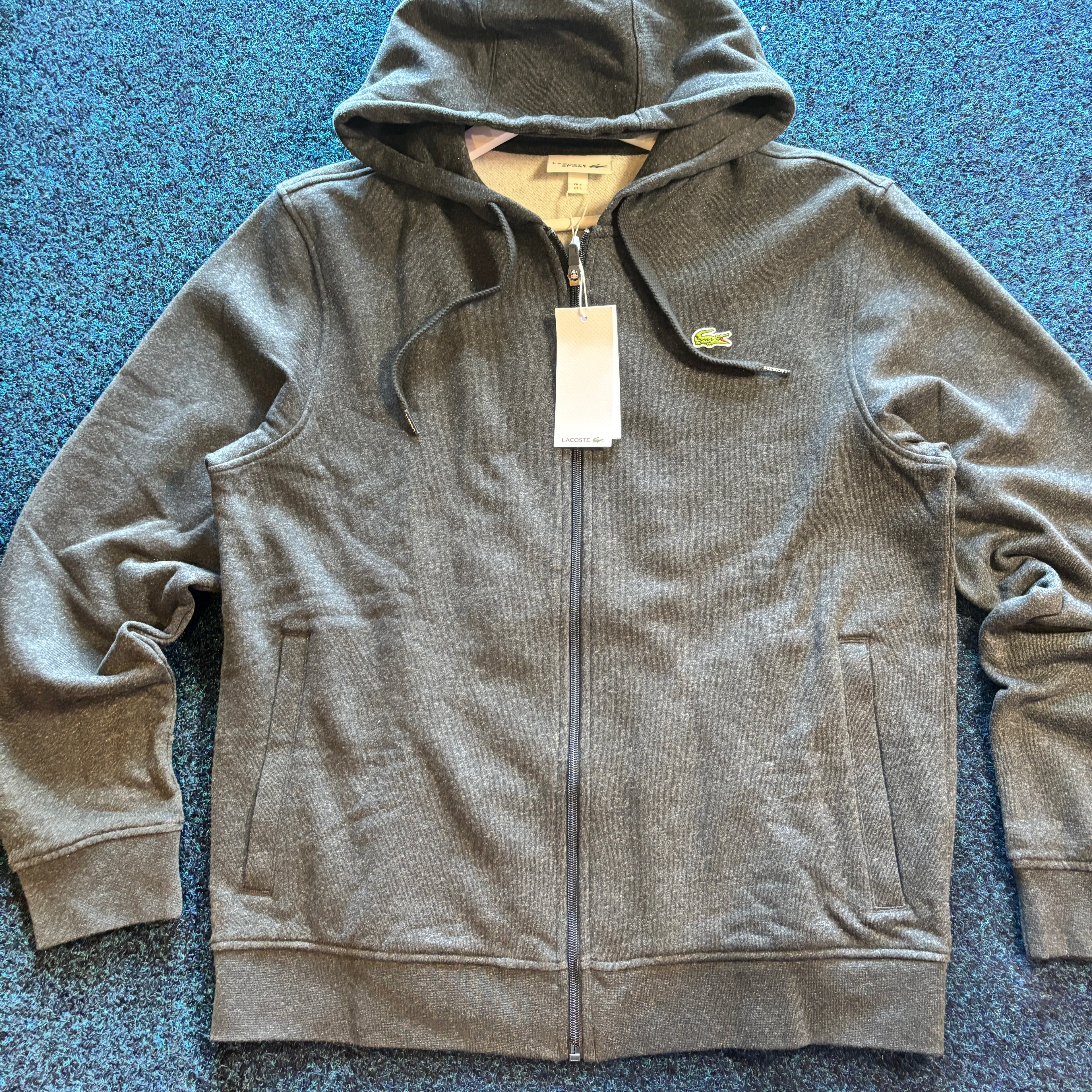 CROC SPORT HOODED ZIP THROUGH GREY