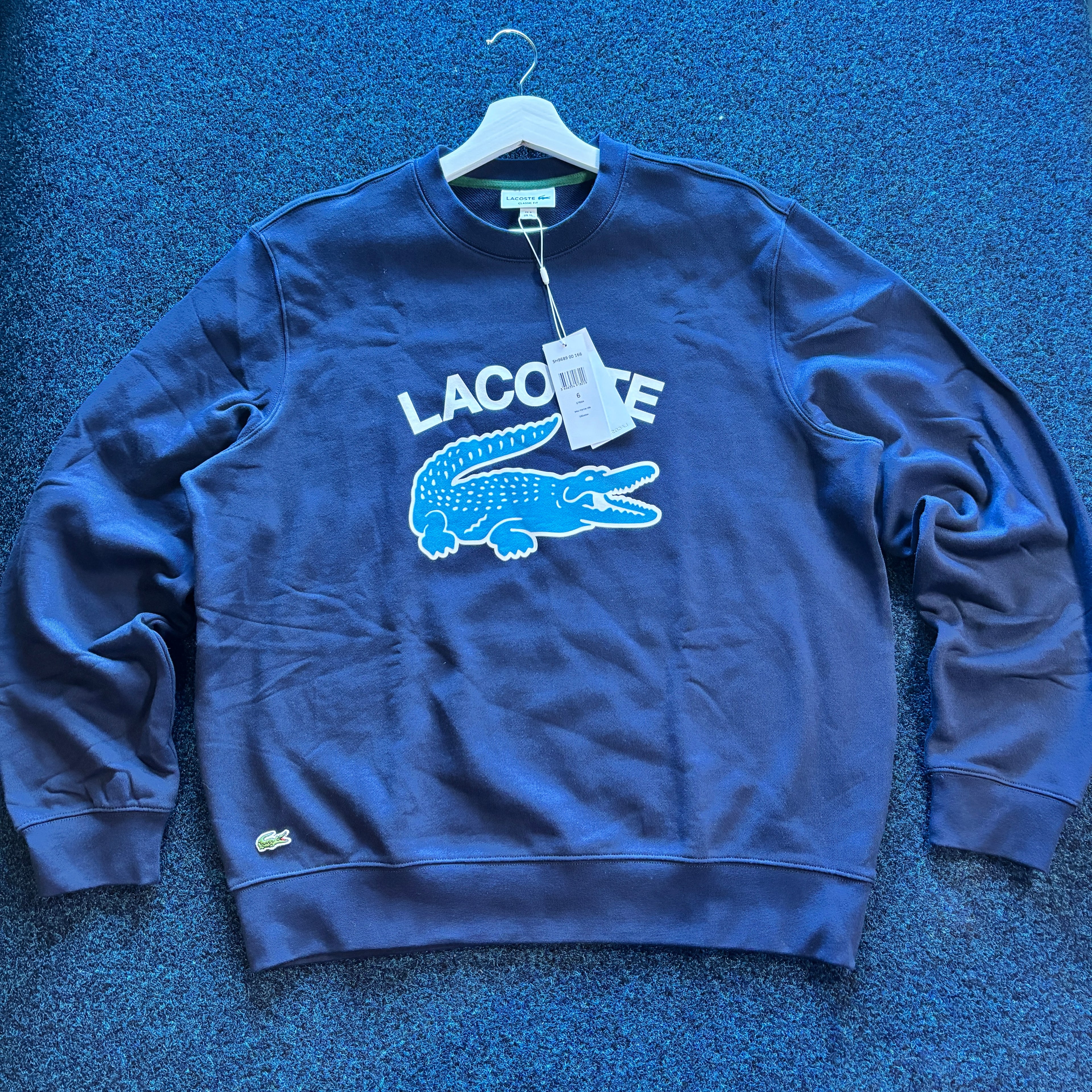 CROC CLASSIC LOGO CARRIER SWEATSHIRT NAVY