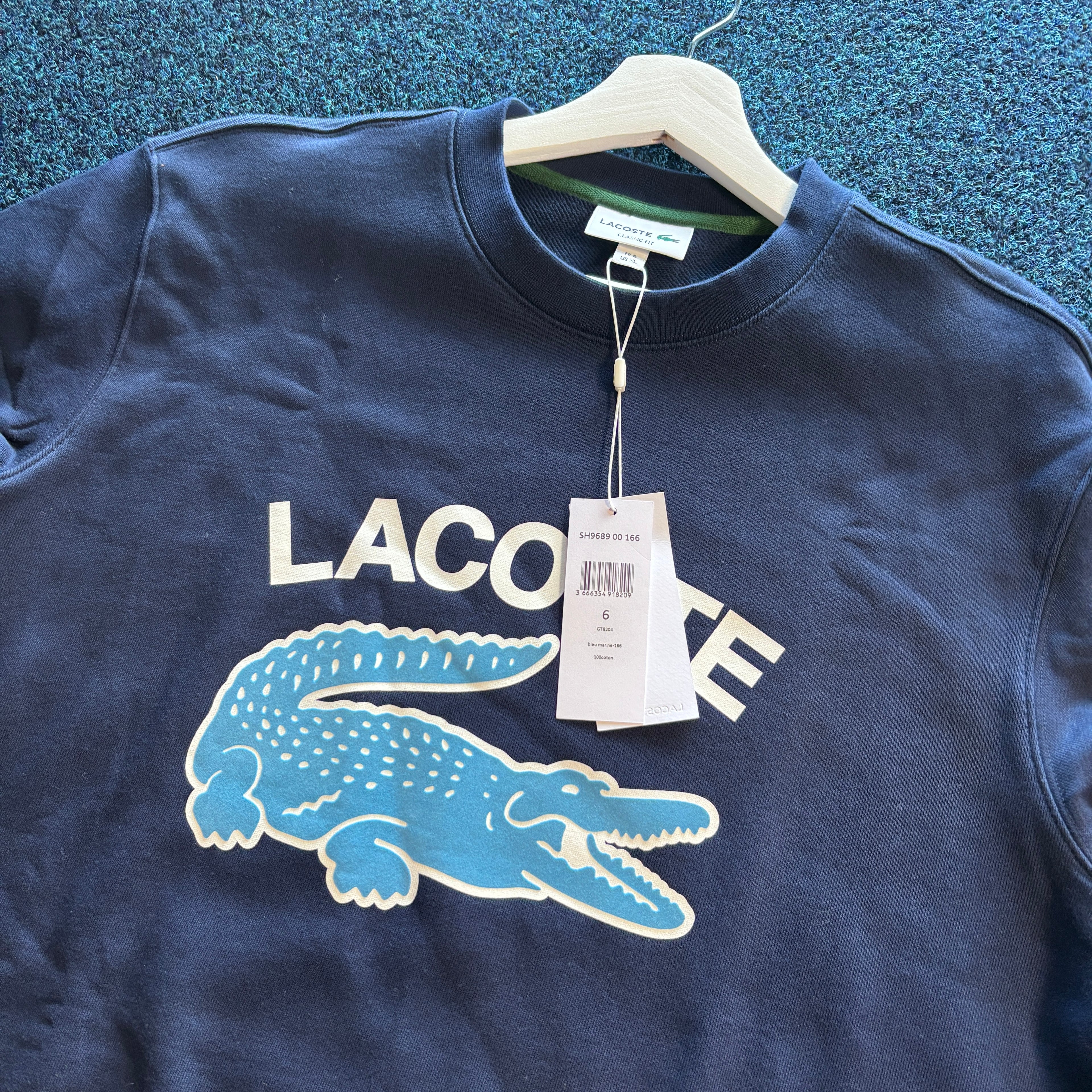 CROC CLASSIC LOGO CARRIER SWEATSHIRT NAVY