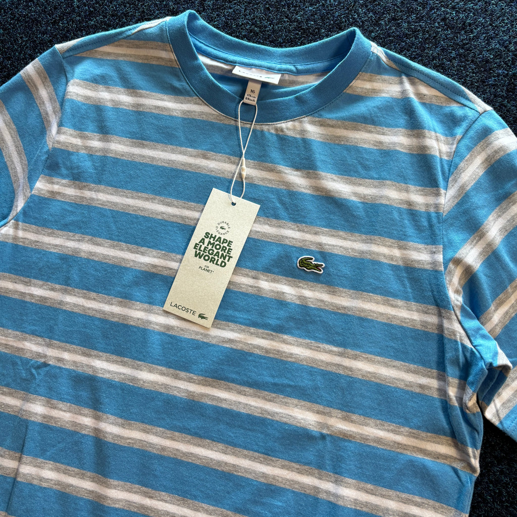 CROC STRIPE T SHIRT BLUE