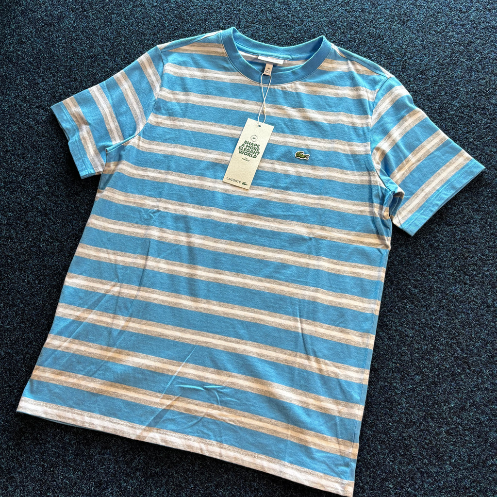 CROC STRIPE T SHIRT BLUE