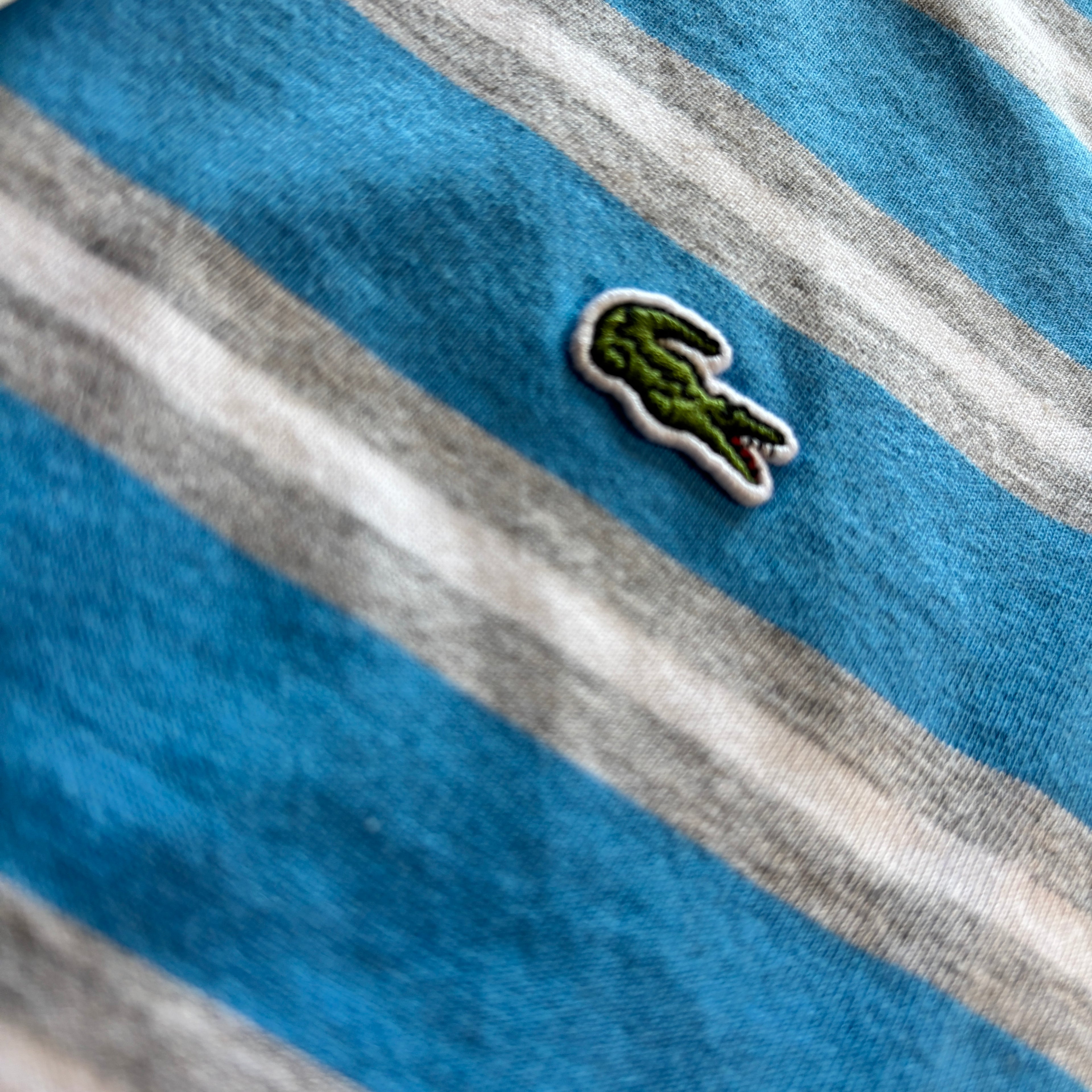 CROC STRIPE T SHIRT BLUE