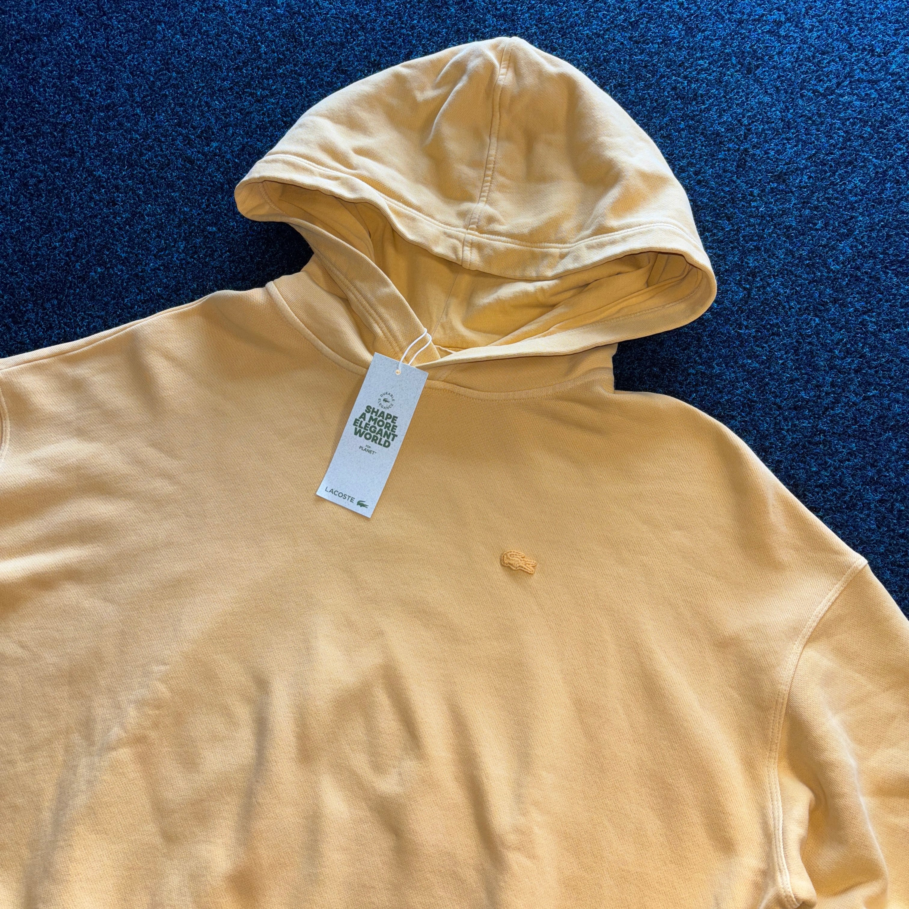 GARMENT DYED HOODIE YELLOW