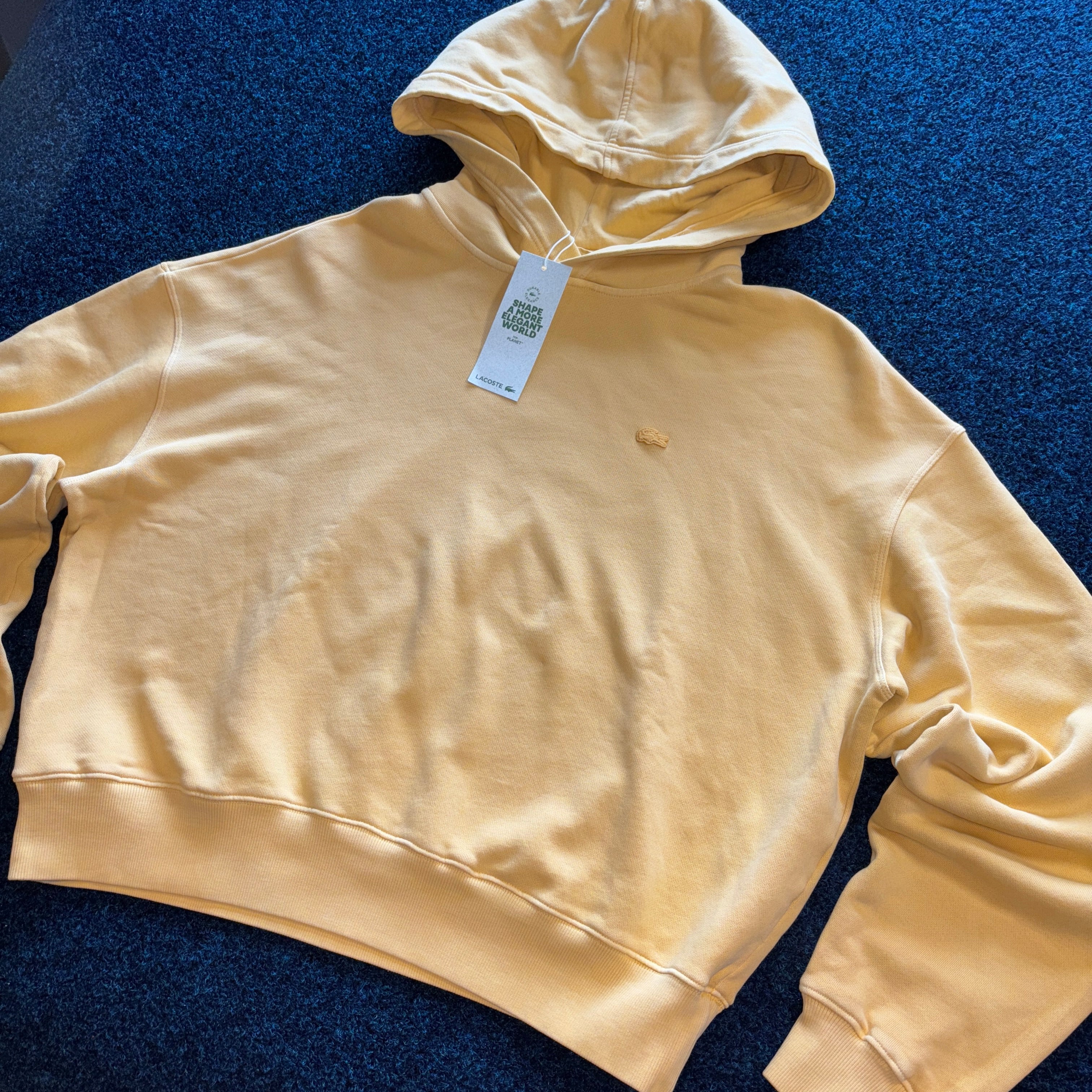 GARMENT DYED HOODIE YELLOW