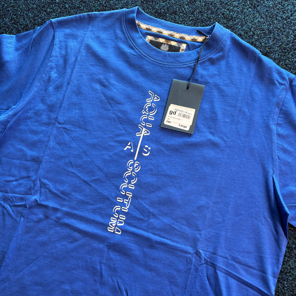 SCUTUM VERTICAL GRAPHIC TEE BLUE