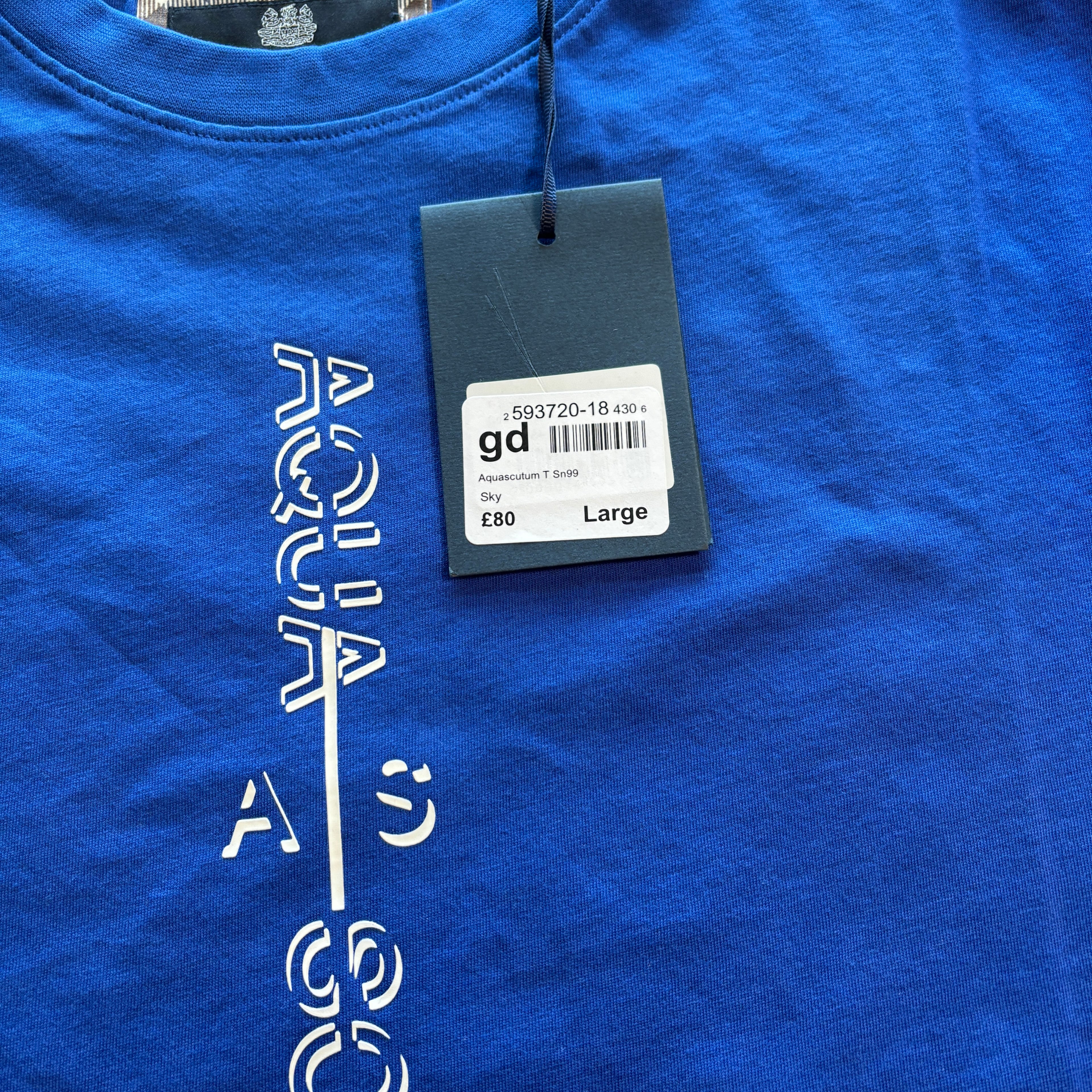 SCUTUM VERTICAL GRAPHIC TEE BLUE