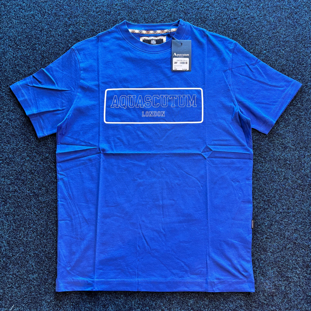 SCUTUM BOX GRAPHIC TEE BLUE