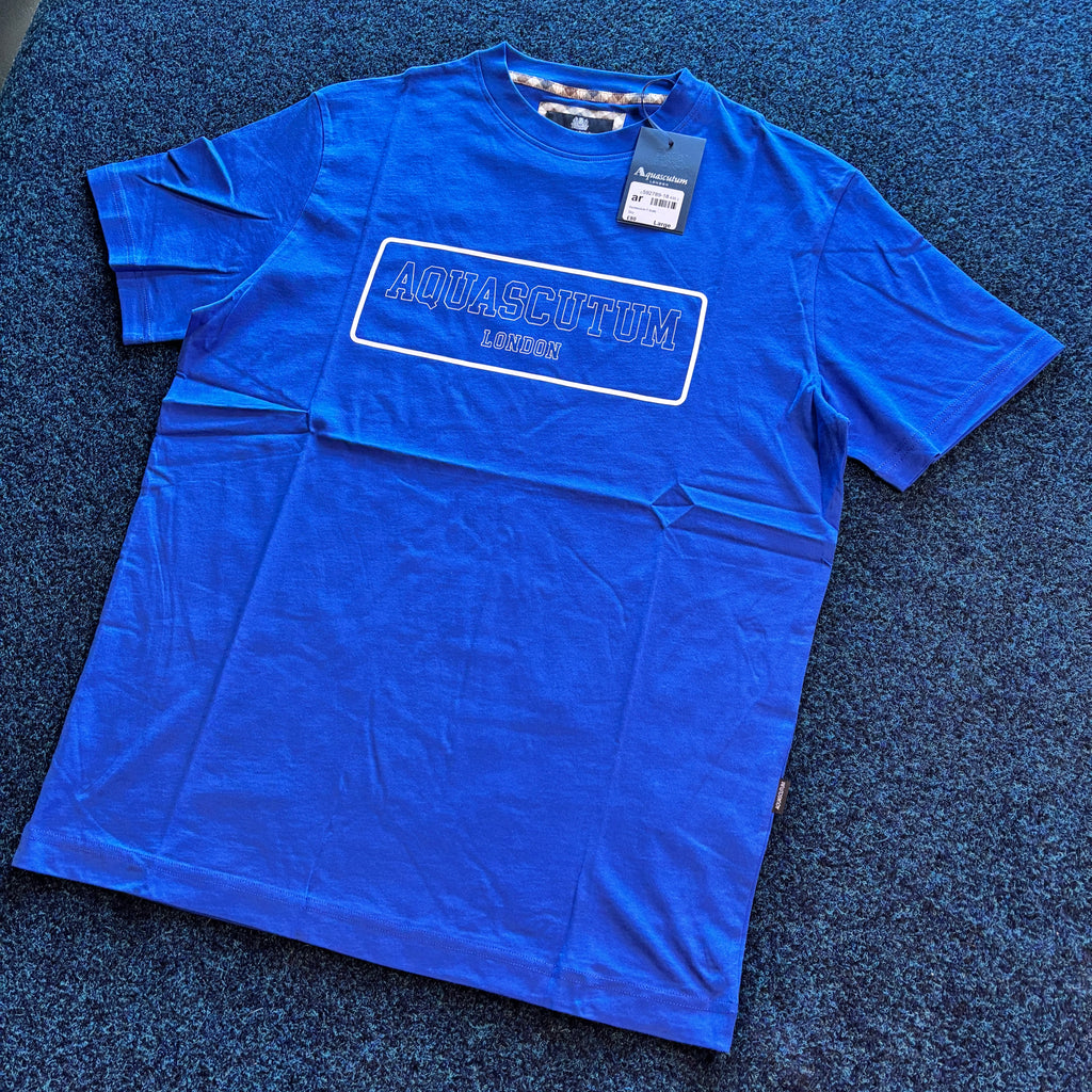 SCUTUM BOX GRAPHIC TEE BLUE