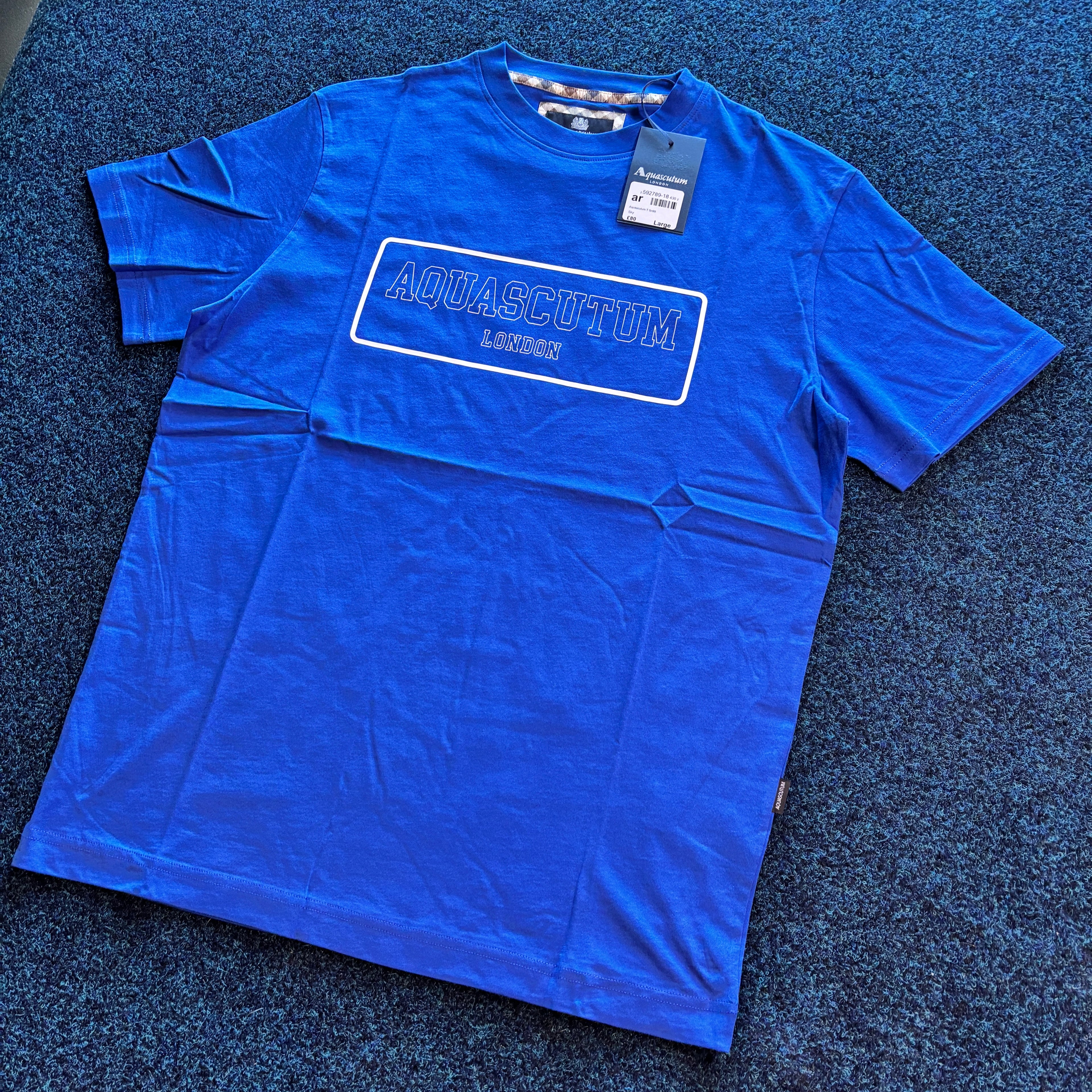 SCUTUM BOX GRAPHIC TEE BLUE