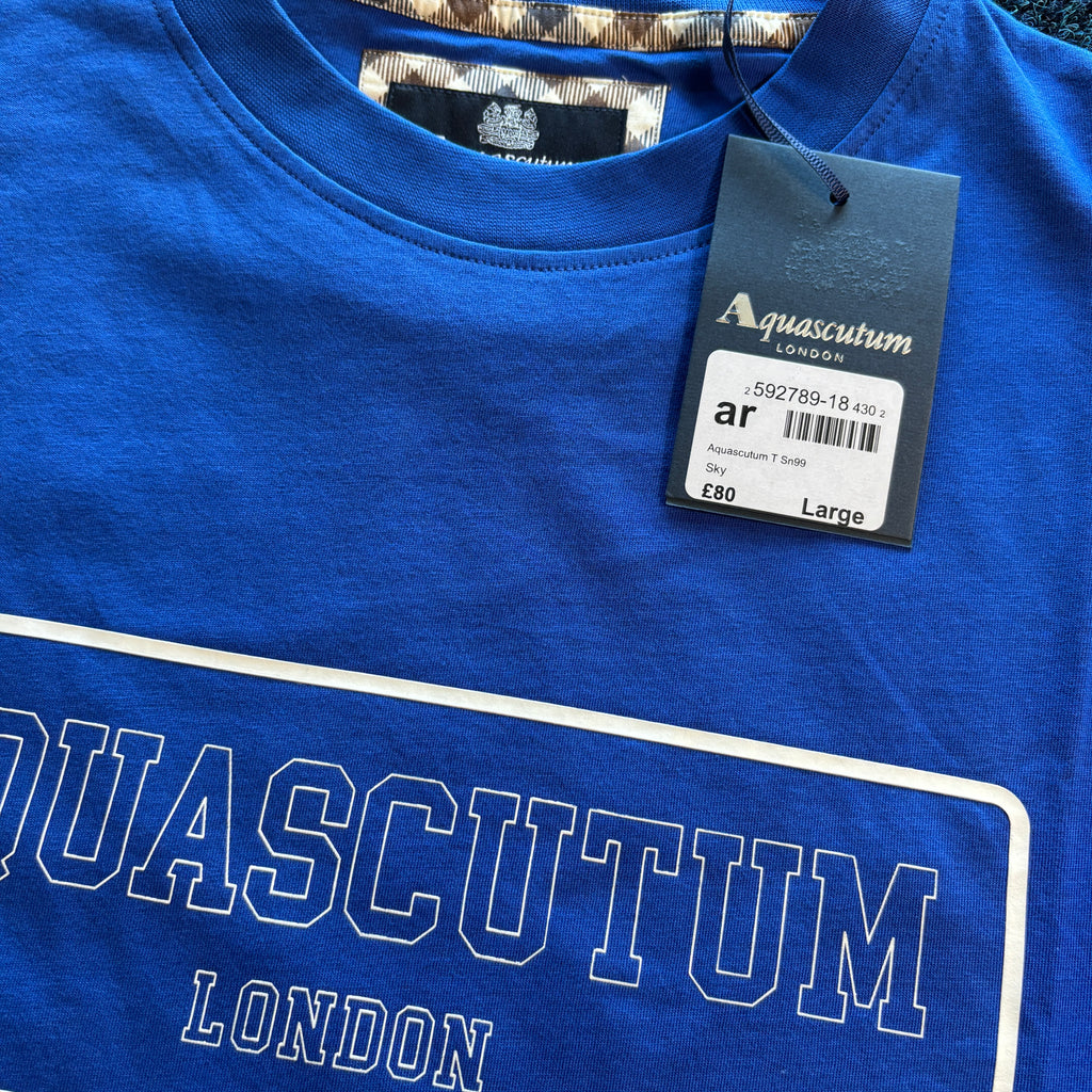 SCUTUM BOX GRAPHIC TEE BLUE