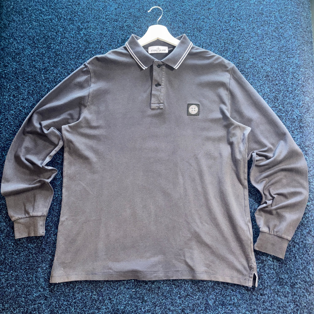 SI LONG SLEEVE POLO SHIRT NAVY