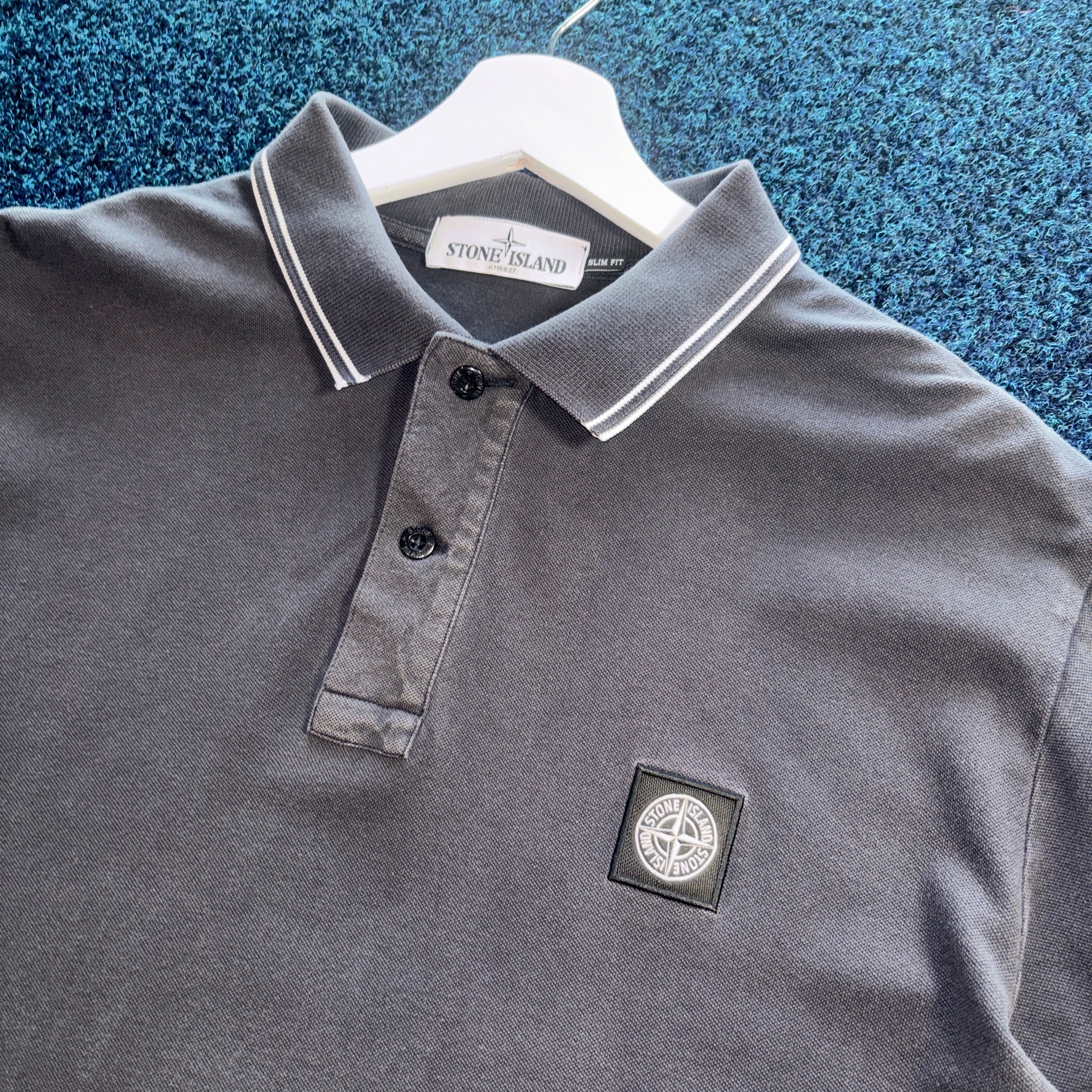 SI LONG SLEEVE POLO SHIRT NAVY