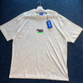 HUGO GLOBAL T SHIRT IN WHITE
