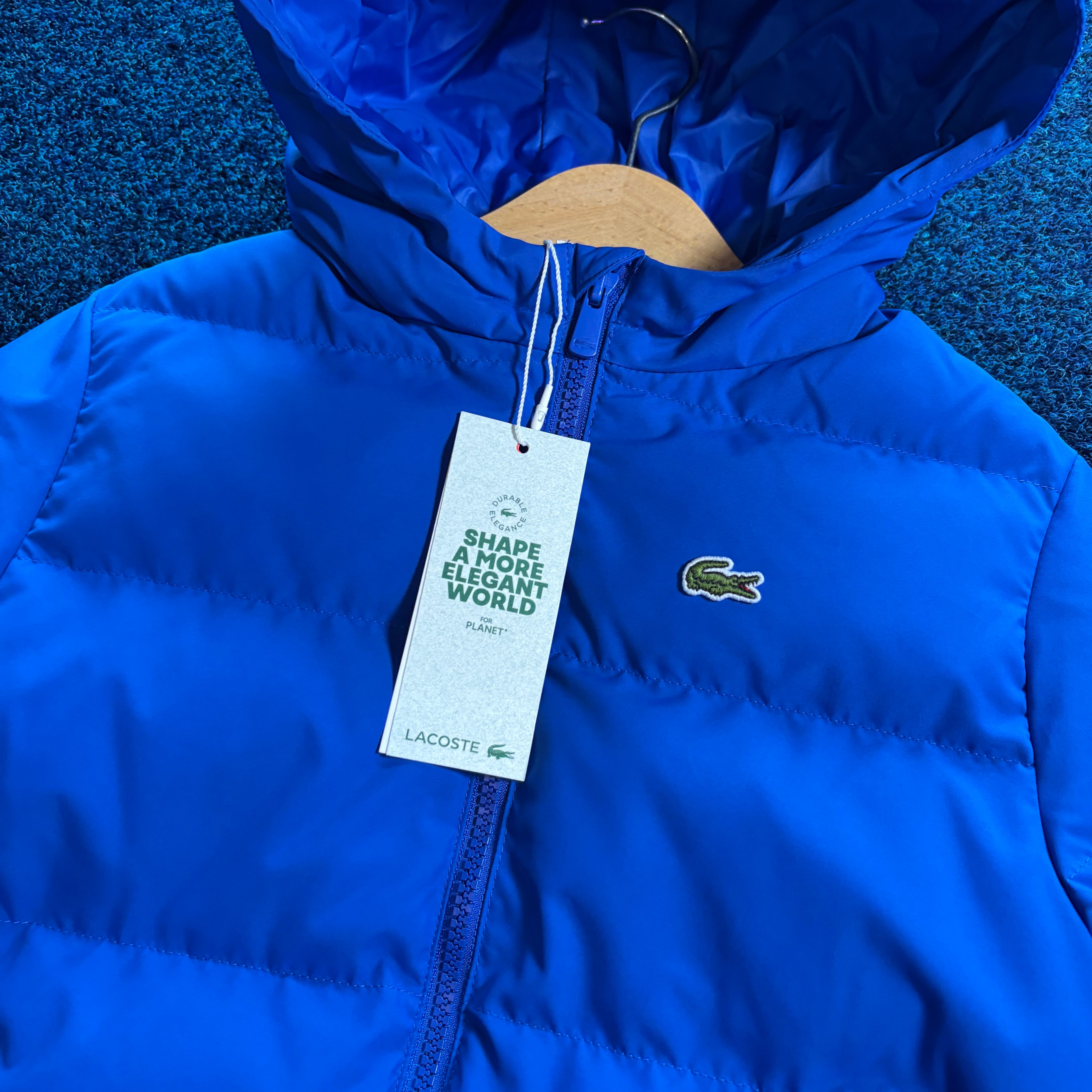 CROC PUFFER JACKET BLUE