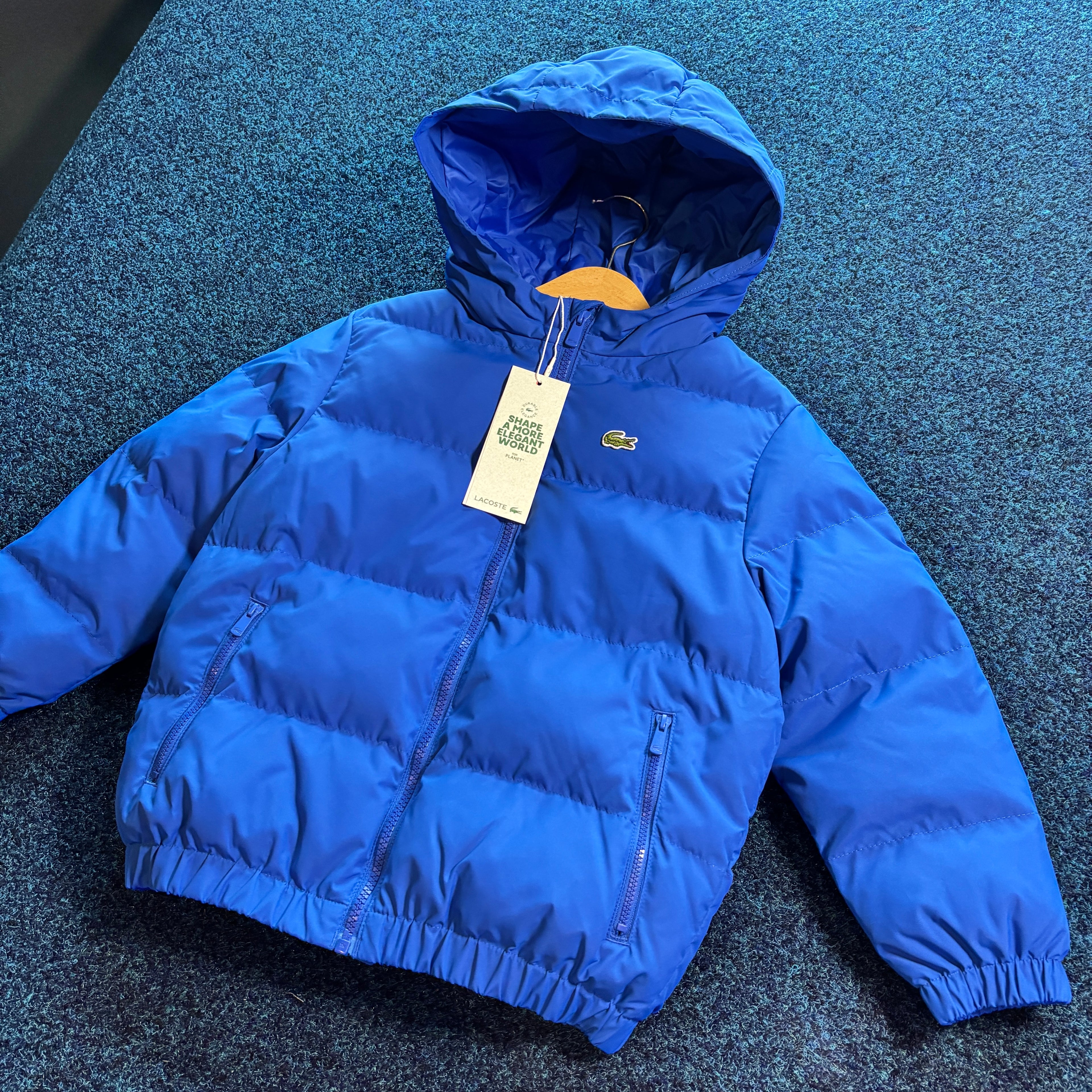 CROC PUFFER JACKET BLUE