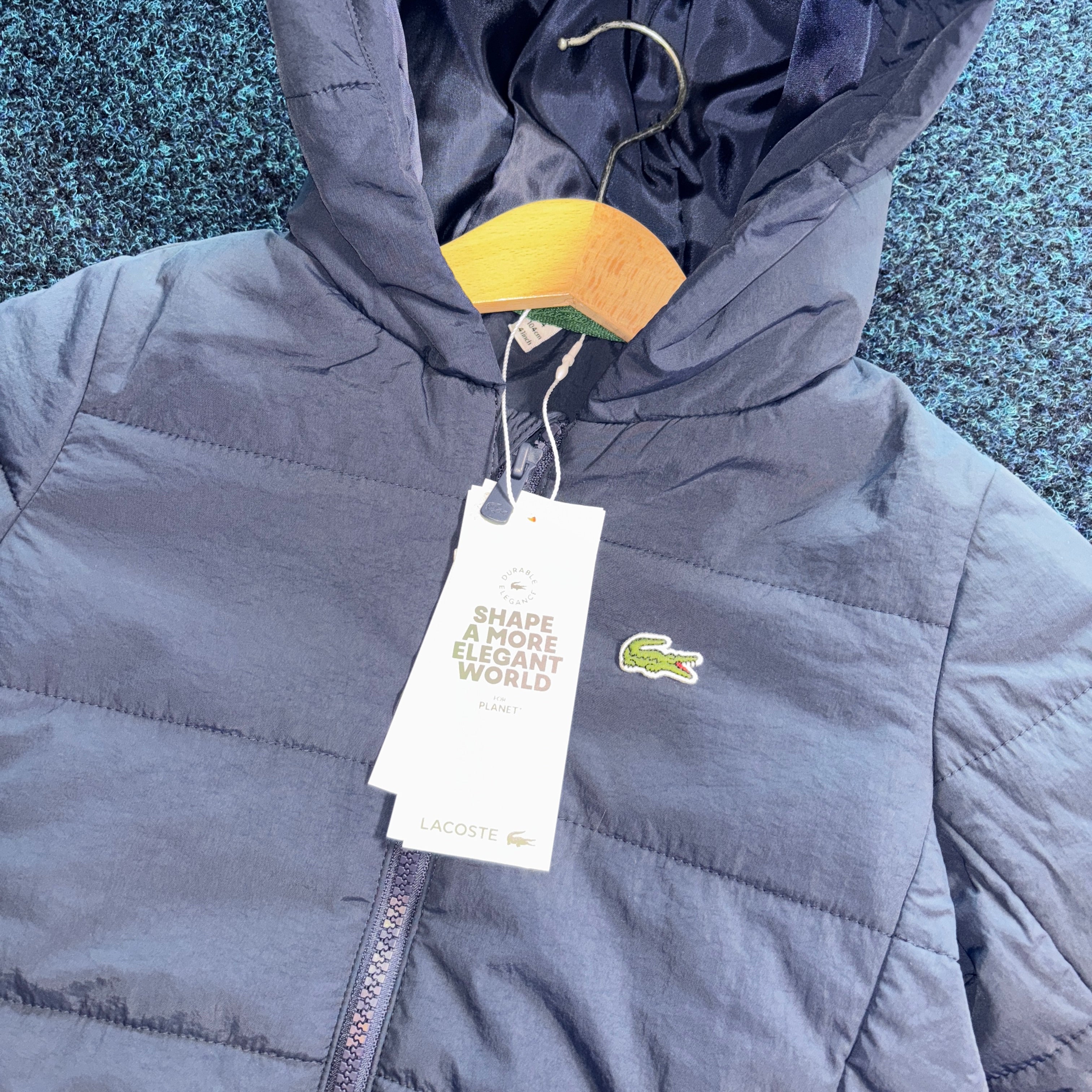 CROC PUFFER JACKET NAVY