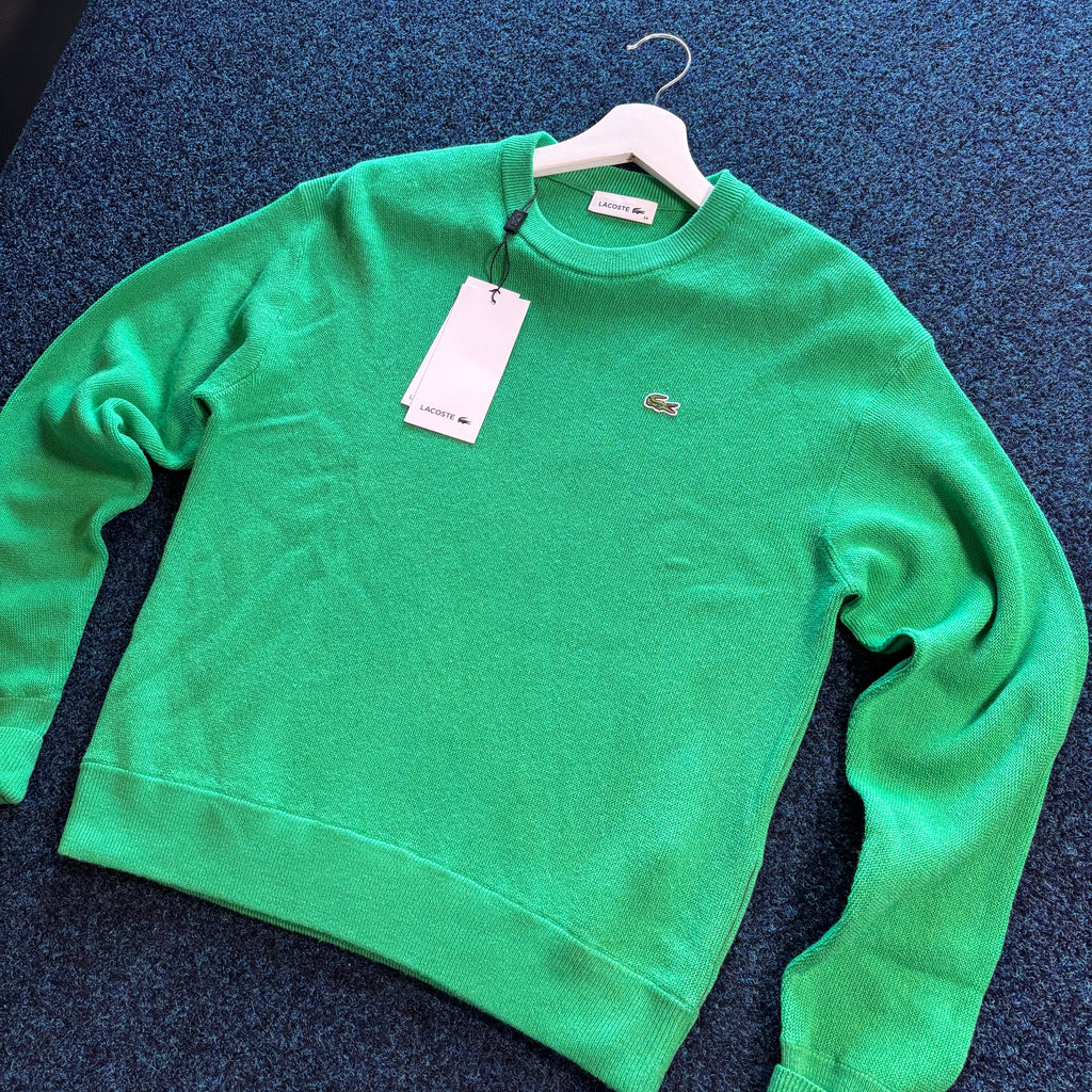 CROC CREW NECK JUMPER GREEN