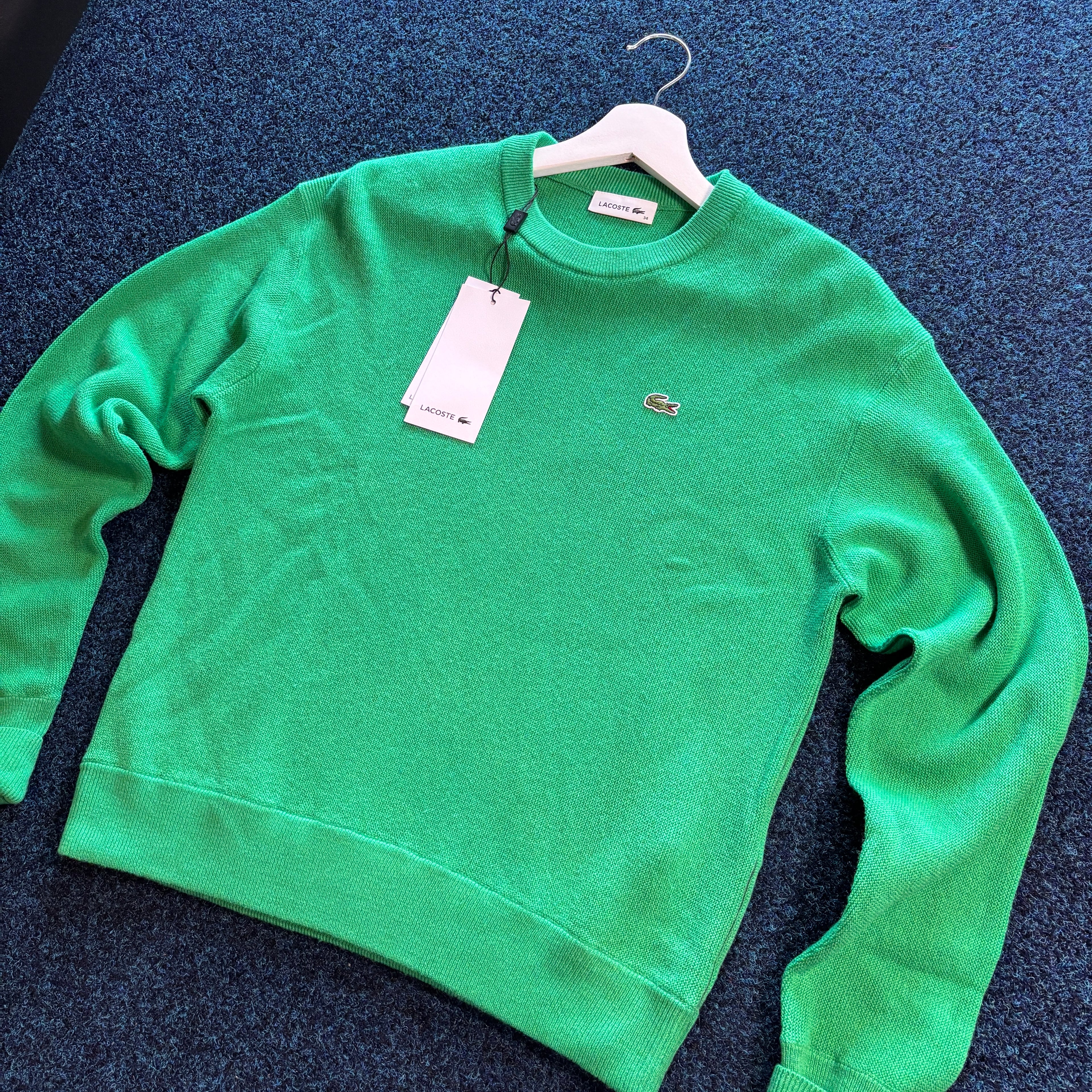 CROC CREW NECK JUMPER GREEN
