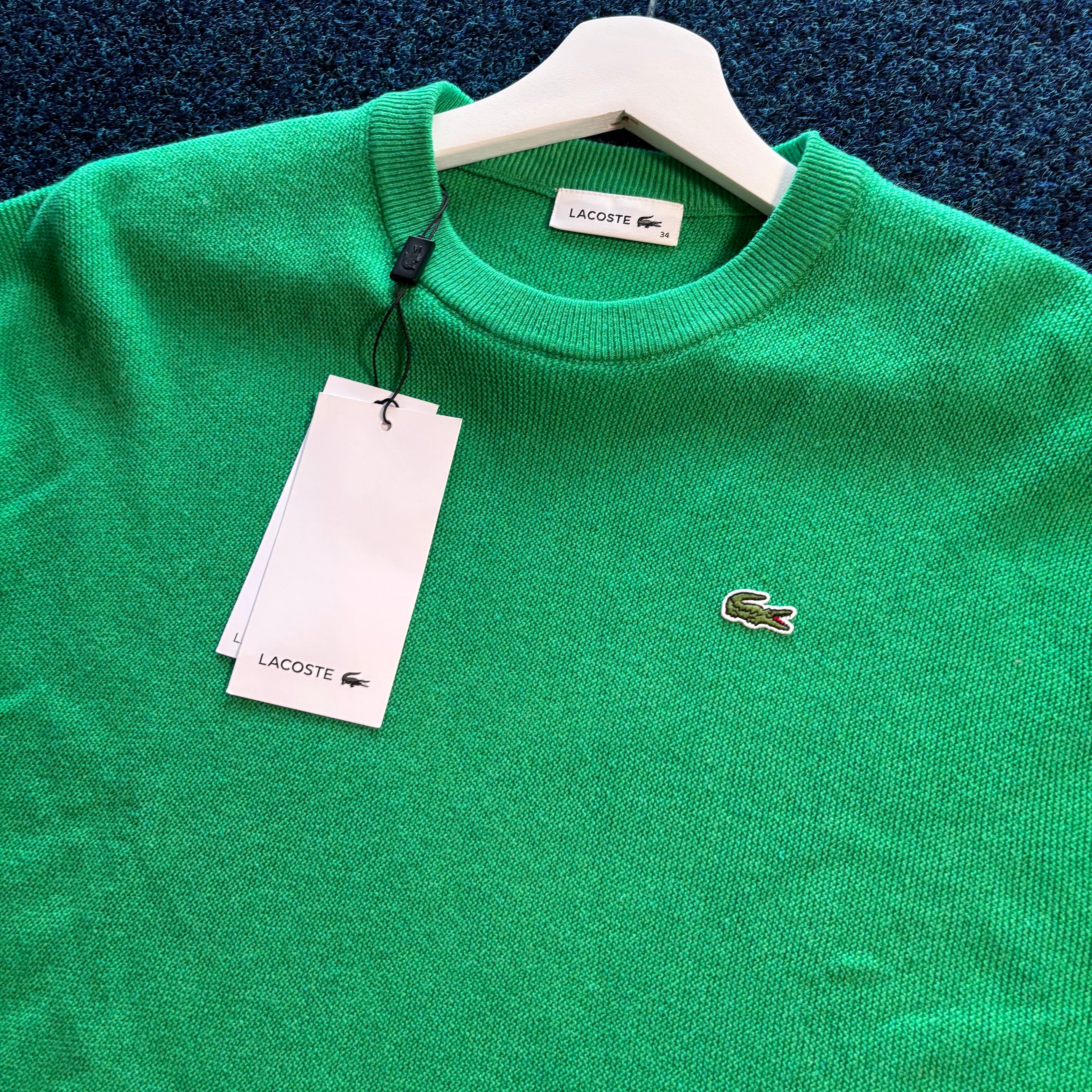 CROC CREW NECK JUMPER GREEN