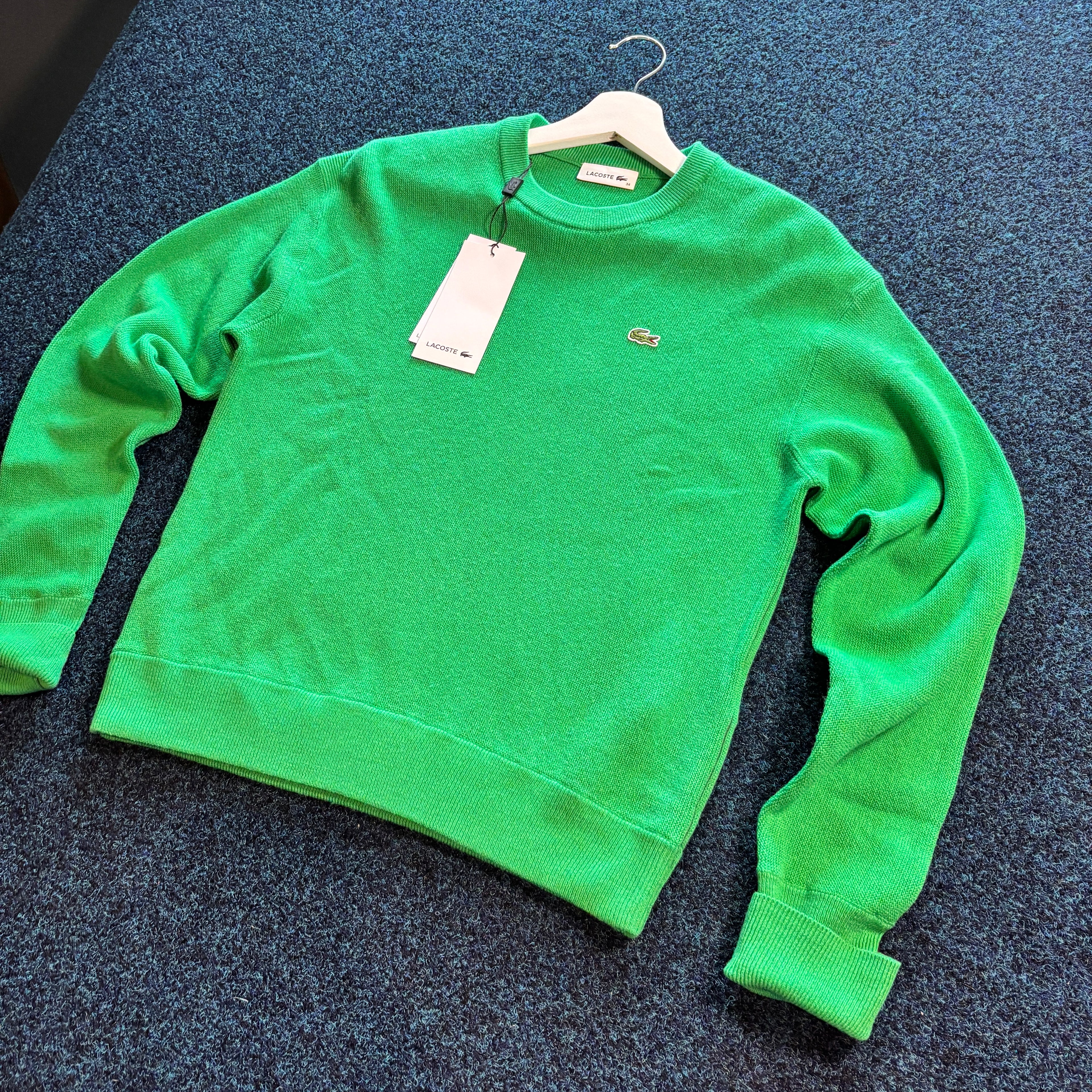 CROC CREW NECK JUMPER GREEN