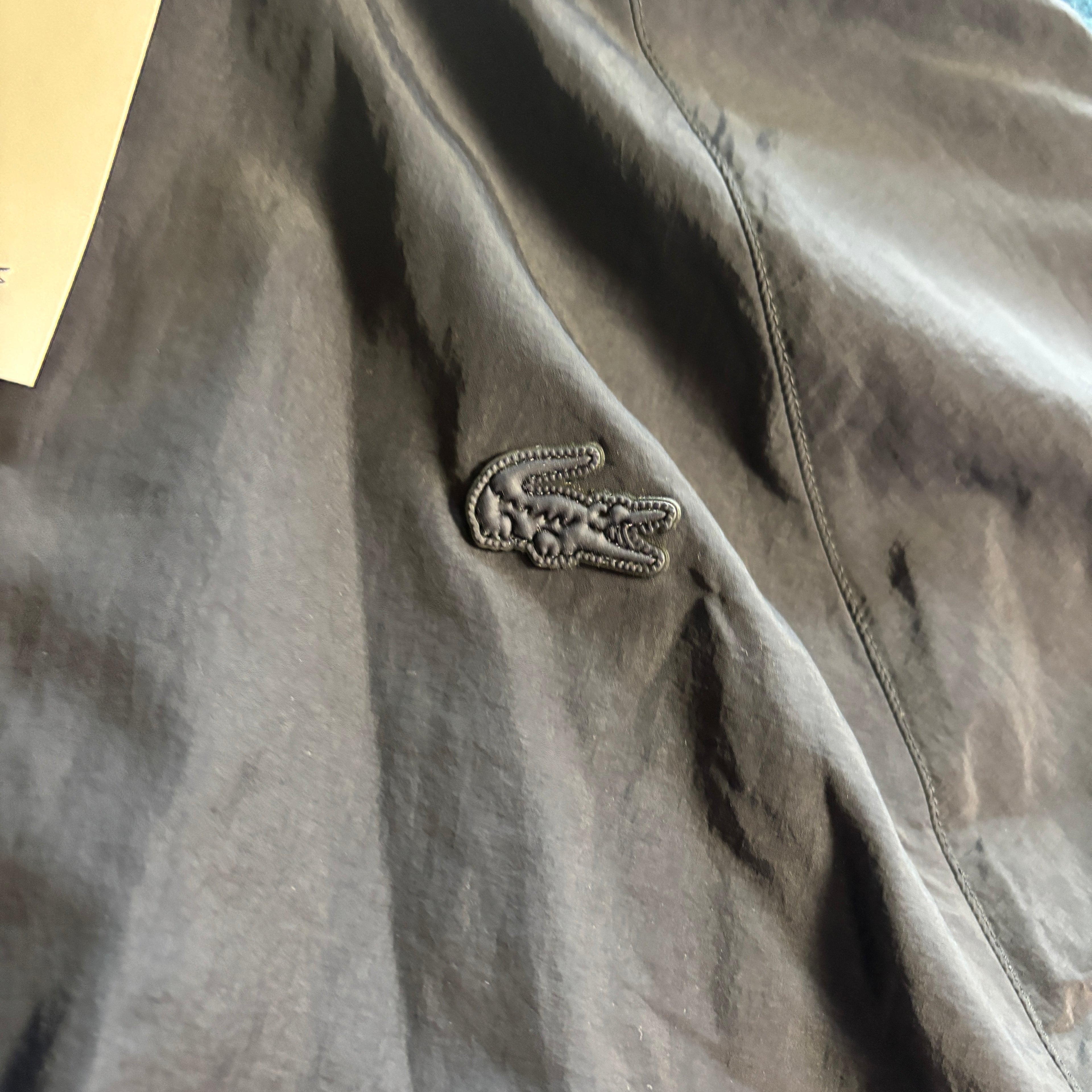 CROC CROPPED NYLON JACKET BLACK