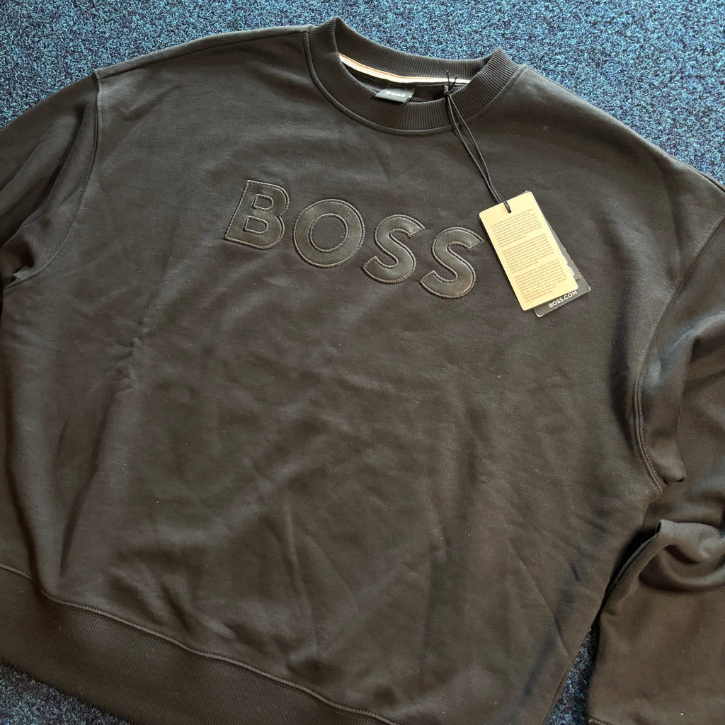 BOSS CLASSIC SPELLOUT SWEATSHIRT BLACK
