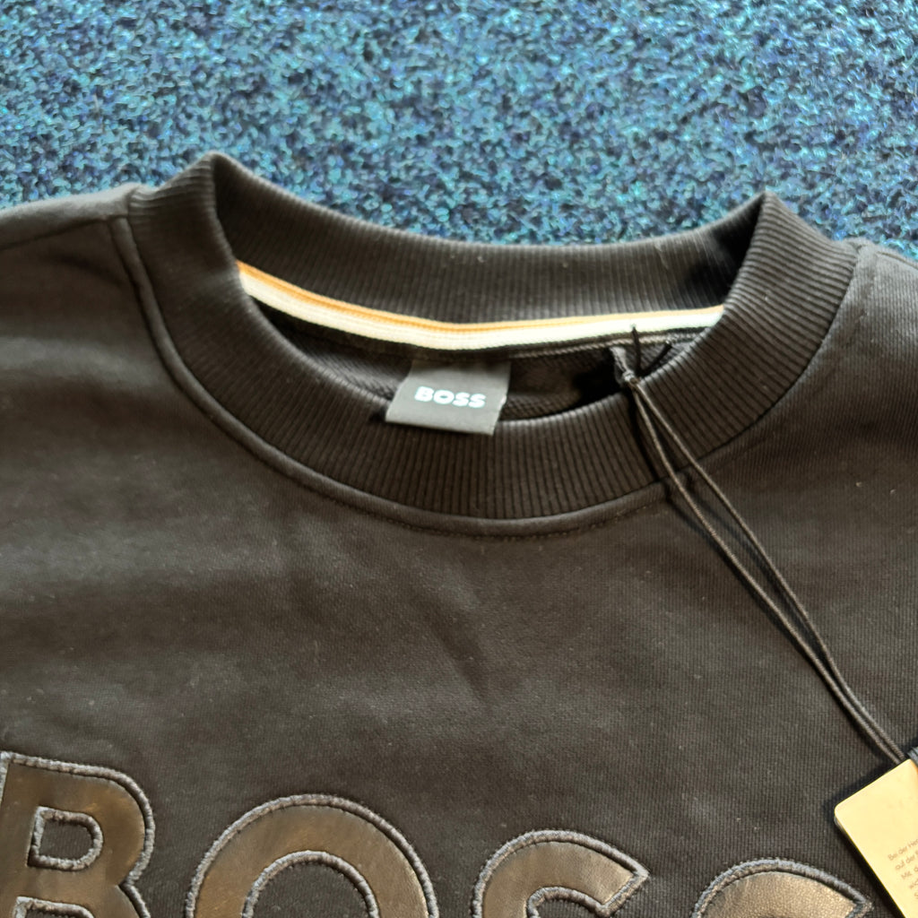 BOSS CLASSIC SPELLOUT SWEATSHIRT BLACK