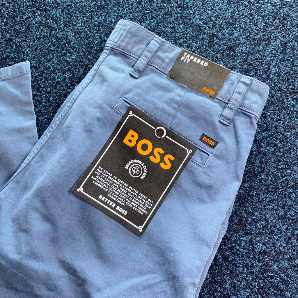 BOSS TAPERED FIT CHINO BLUE