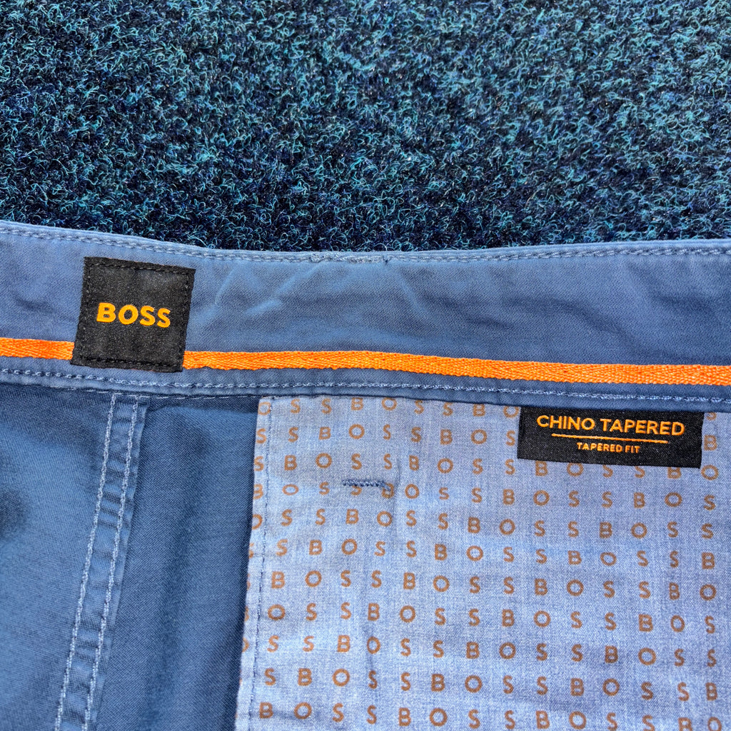 BOSS TAPERED FIT CHINO BLUE