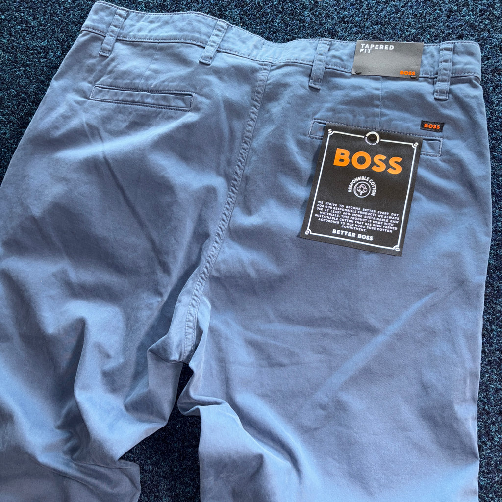 BOSS TAPERED FIT CHINO BLUE