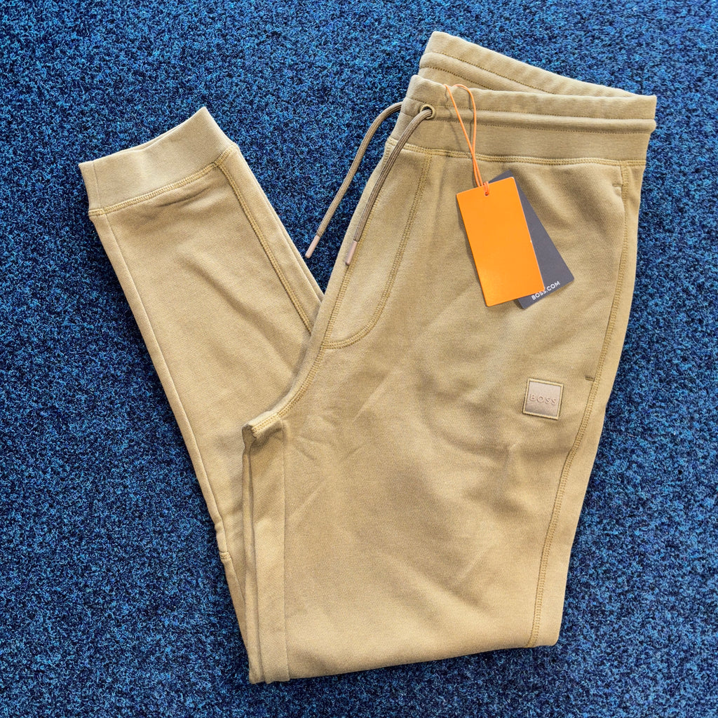 BOSS TRACKSUIT BOTTOMS KHAKI