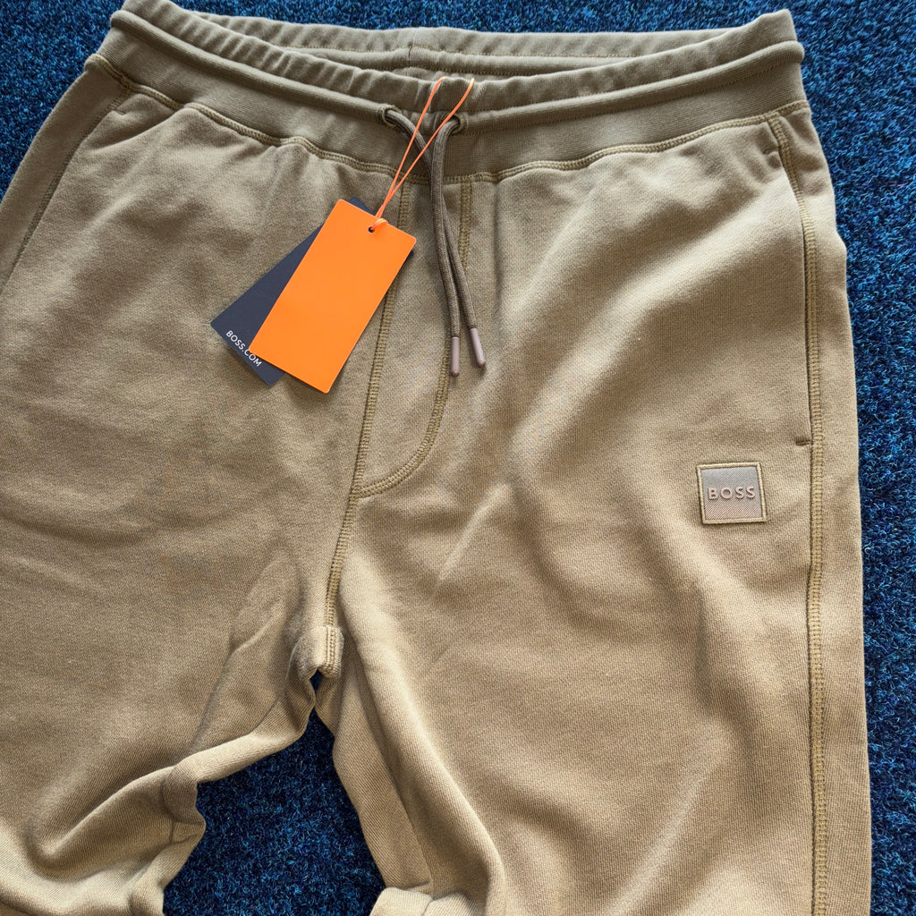 BOSS TRACKSUIT BOTTOMS KHAKI