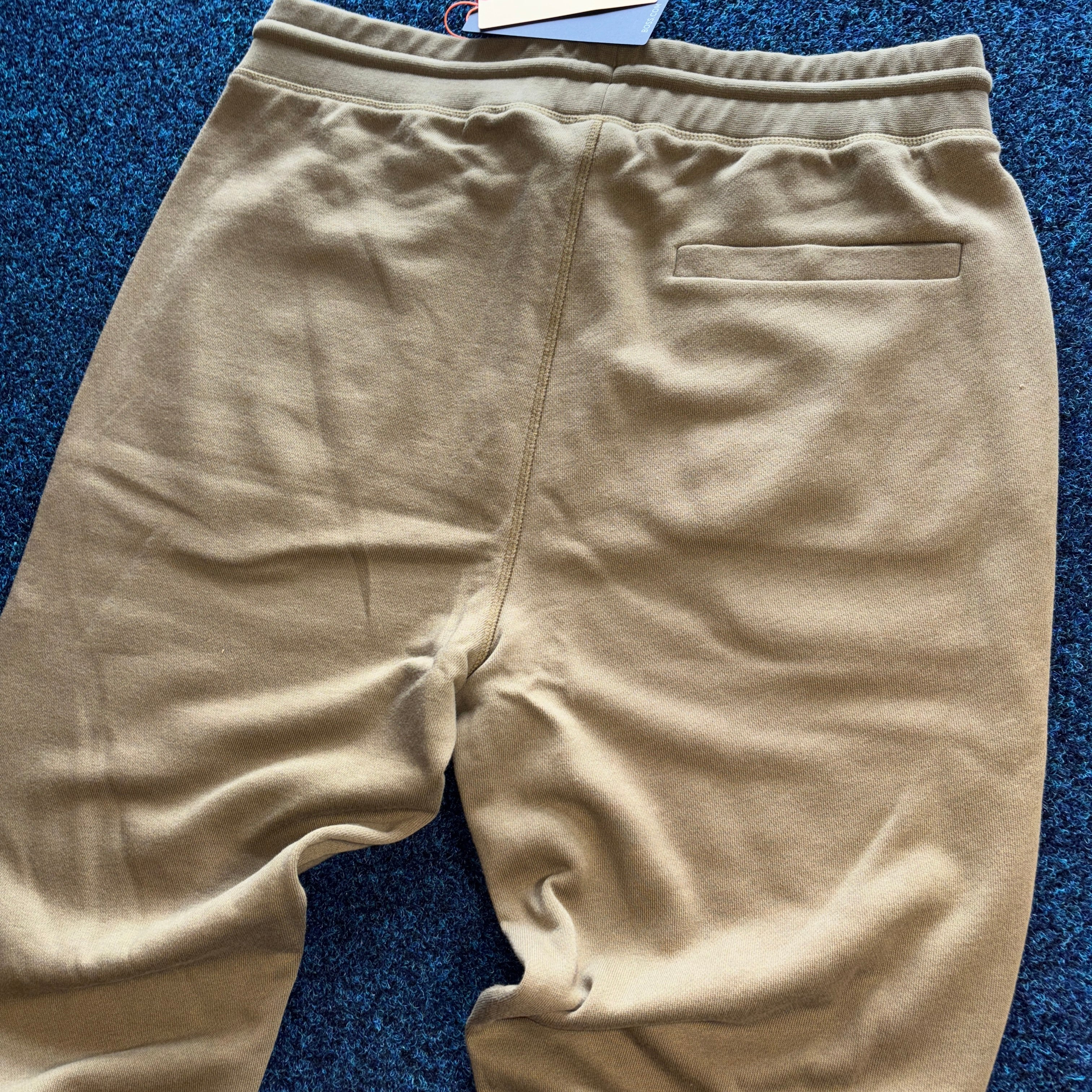 BOSS TRACKSUIT BOTTOMS KHAKI