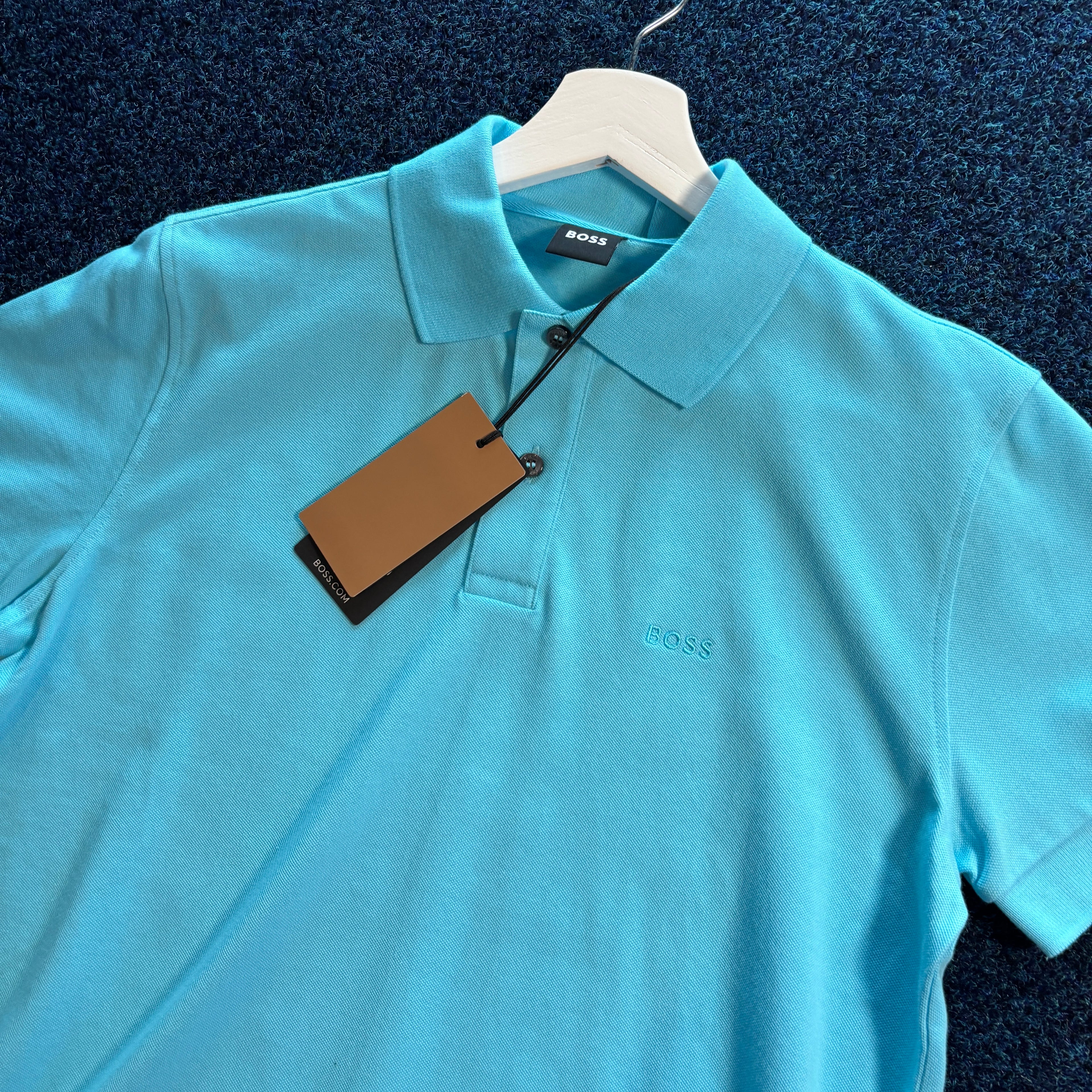 BOSS S/S POLO SHIRT BLUE